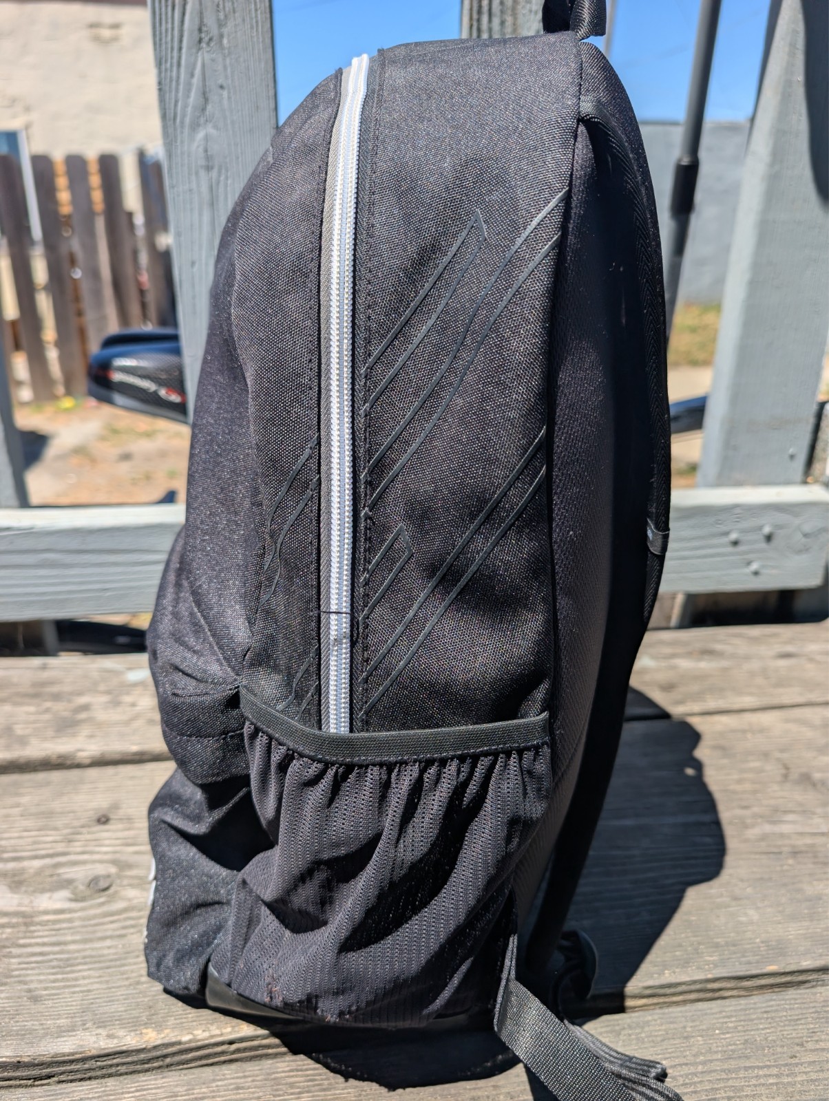 Superdry Black Backpack Bookbag Laptop School Travel Daypack Unisex 17″