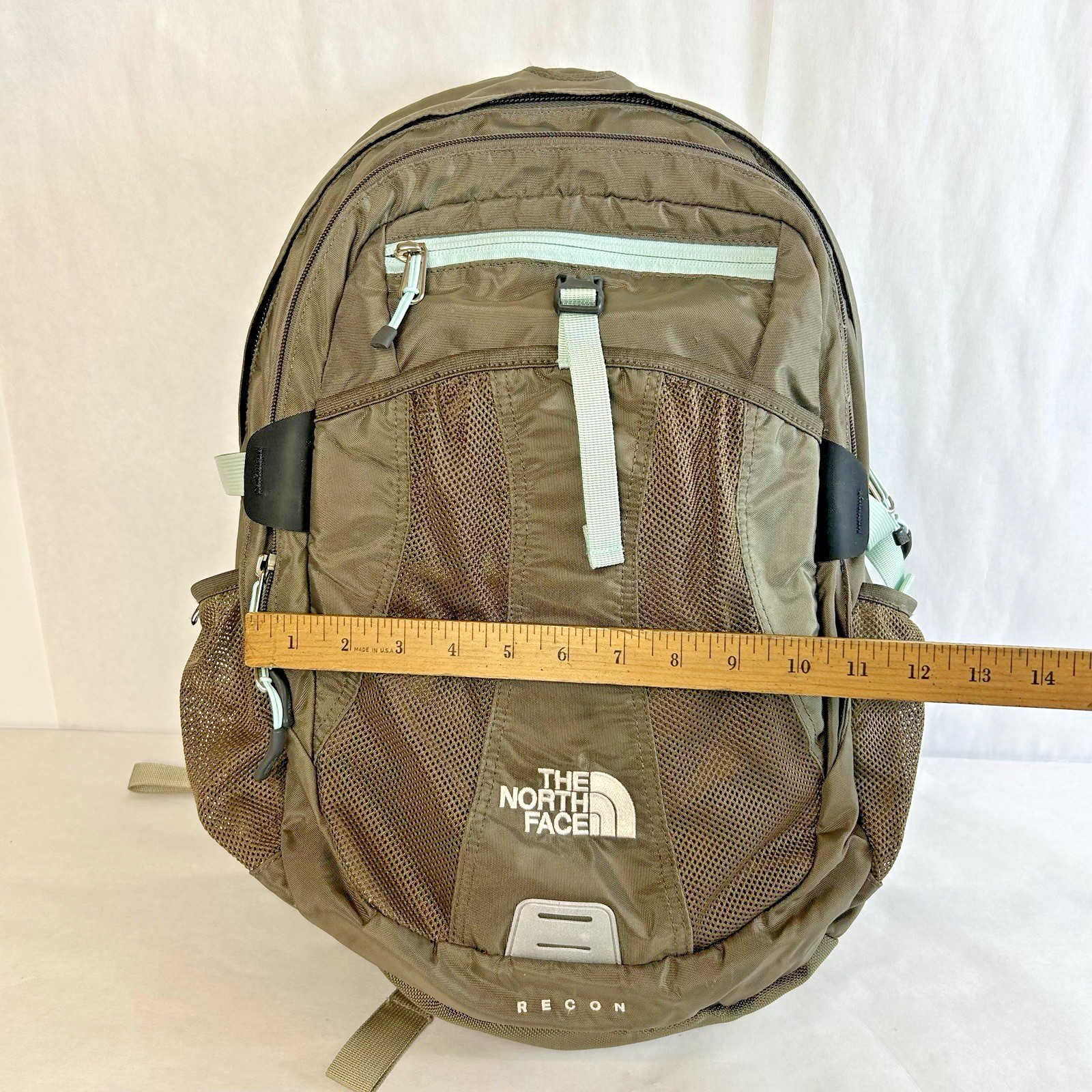 The North Face Backpack Unisex Brown Olive Recon Everyday School College Bookbag
