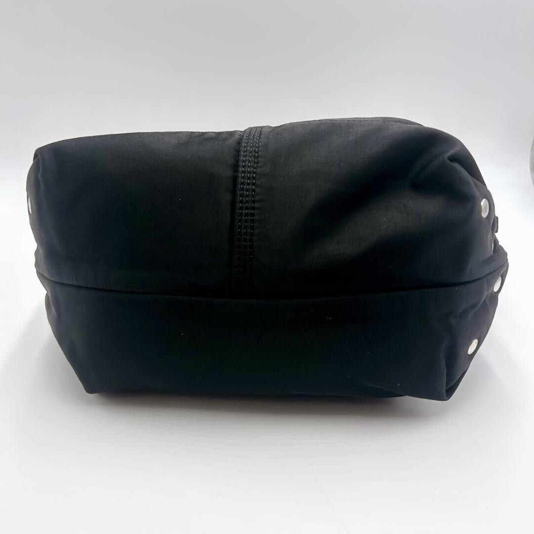 PORTER Mini tote bag MILE Nylon cotton twill Black Authentic From Japan