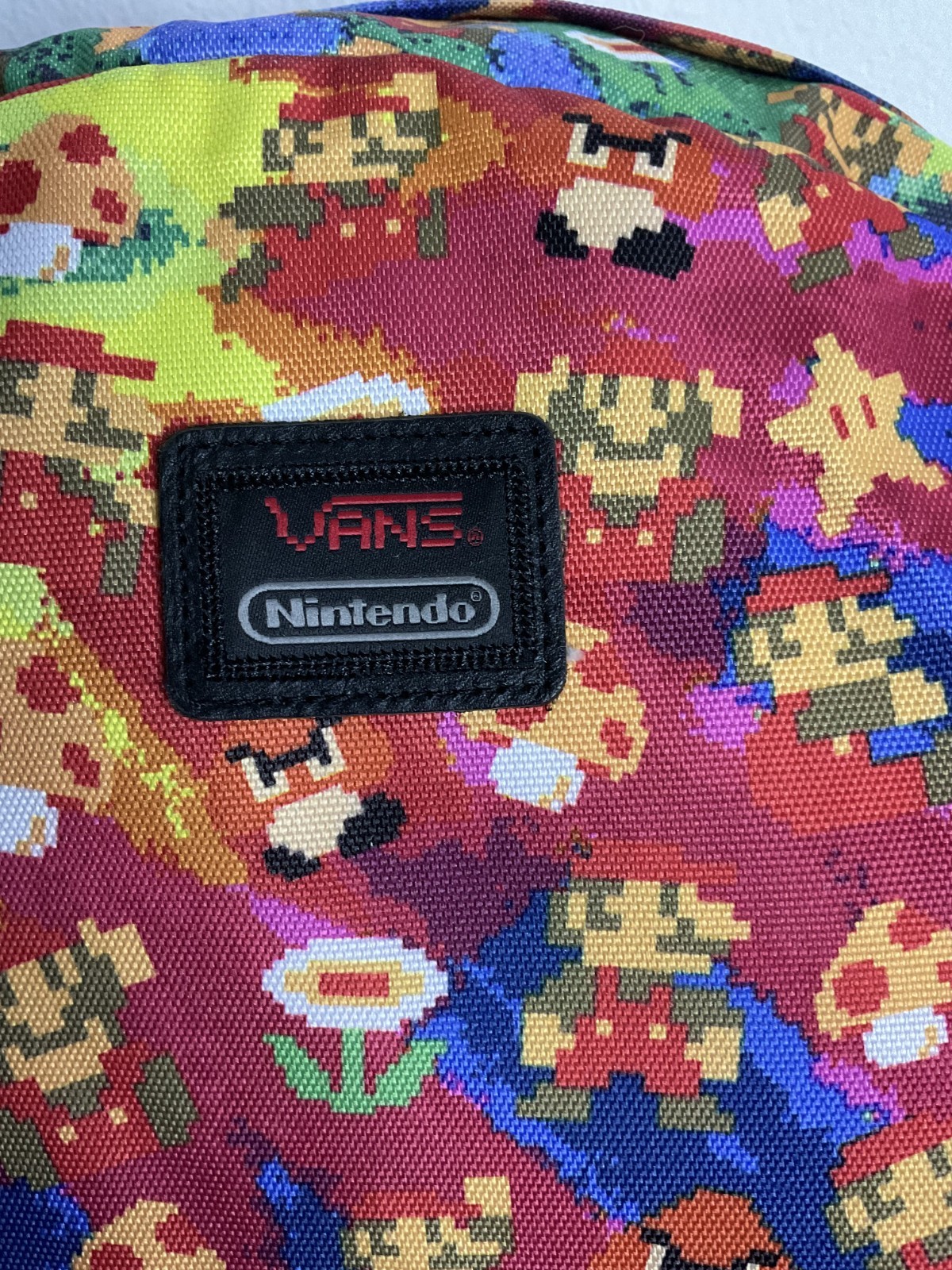 Vans X Nintendo Super Mario Bros Old Skool II Backpack 8 Bit Print