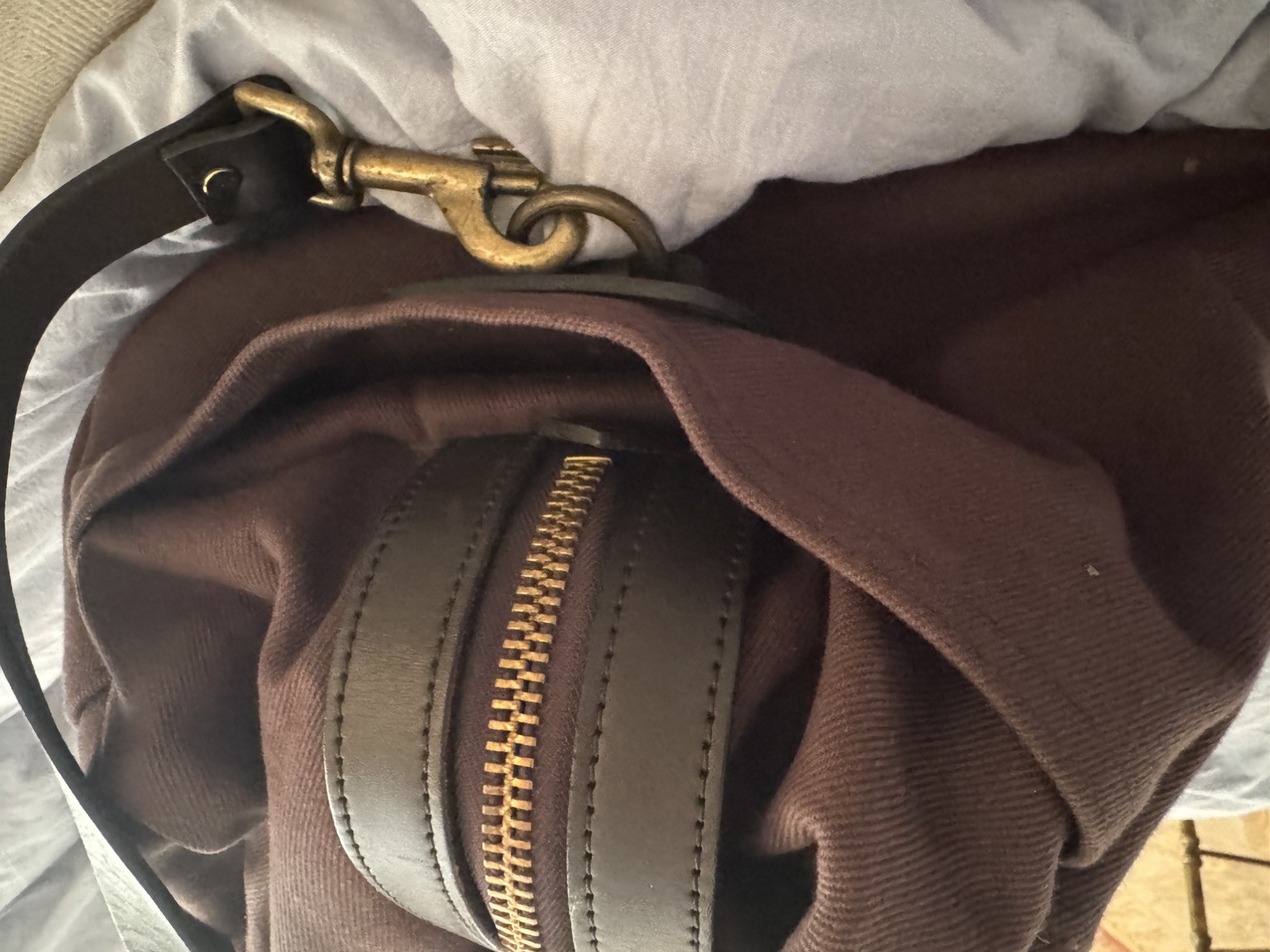 Filson Twill Duffle Bag | Dark Brown Style 248 (20x14x13)