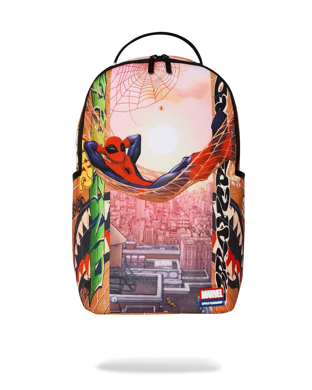 SPRAYGROUND MARVEL SPIDERMAN CHILLIN BACKPACK LIMITED EDITION NEW WITH TAGS RARE