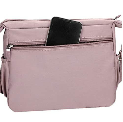 Casual Crossbody Bag, Nylon, Multiple Pockets, Crossbody, Messenger Bag, H…