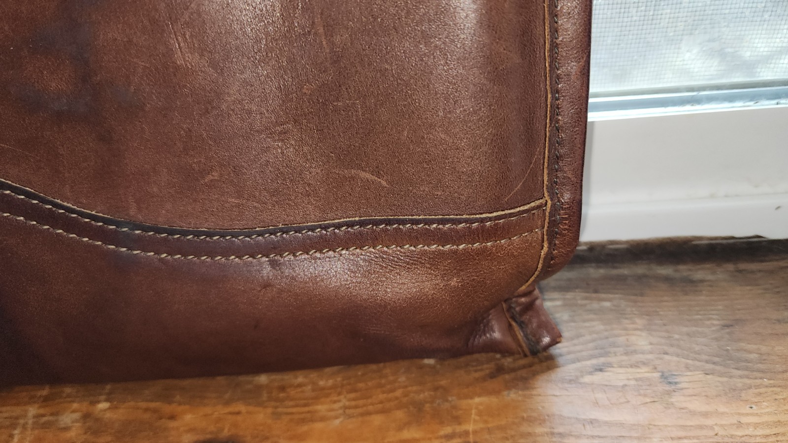 Vintage Duluth Pack Leather Attache Portfolio Folder Professional Zipper Bag