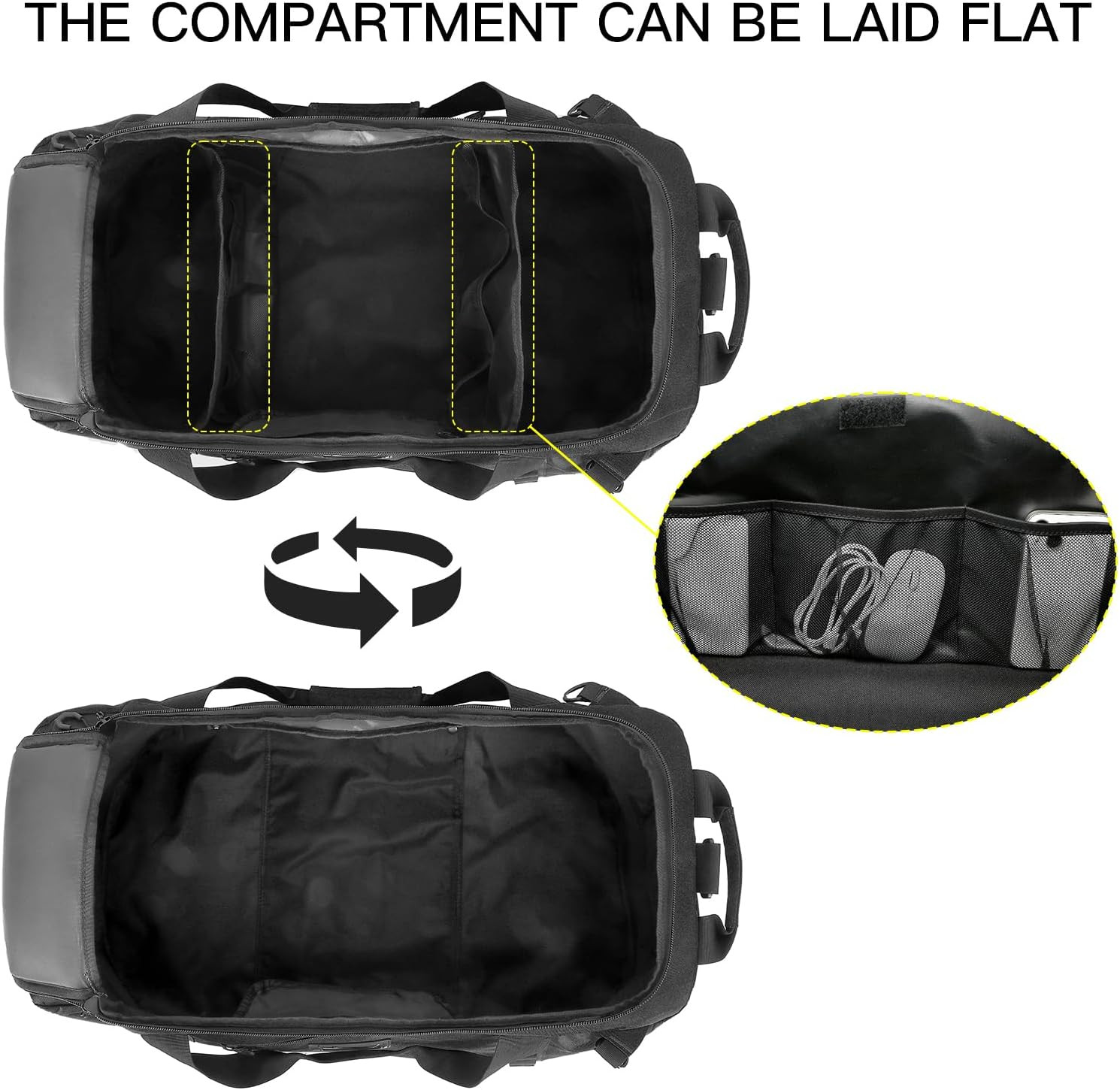 100L Extra Large Travel Duffle Bag Backpack for Men, 3 in 1 Sports