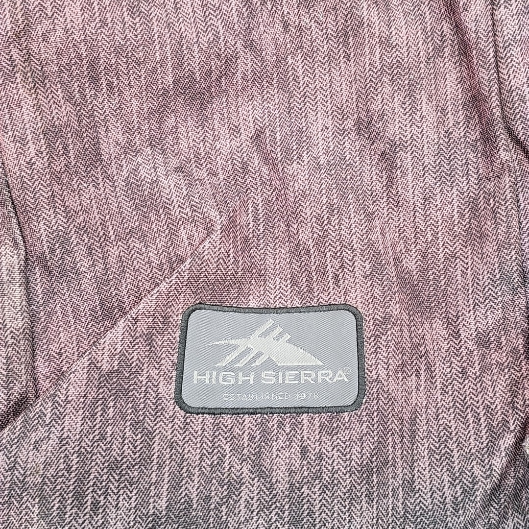High Sierra 22L Grab Handle Backpack Merlot Gray Laptop Bag Pockets Daypack EUC