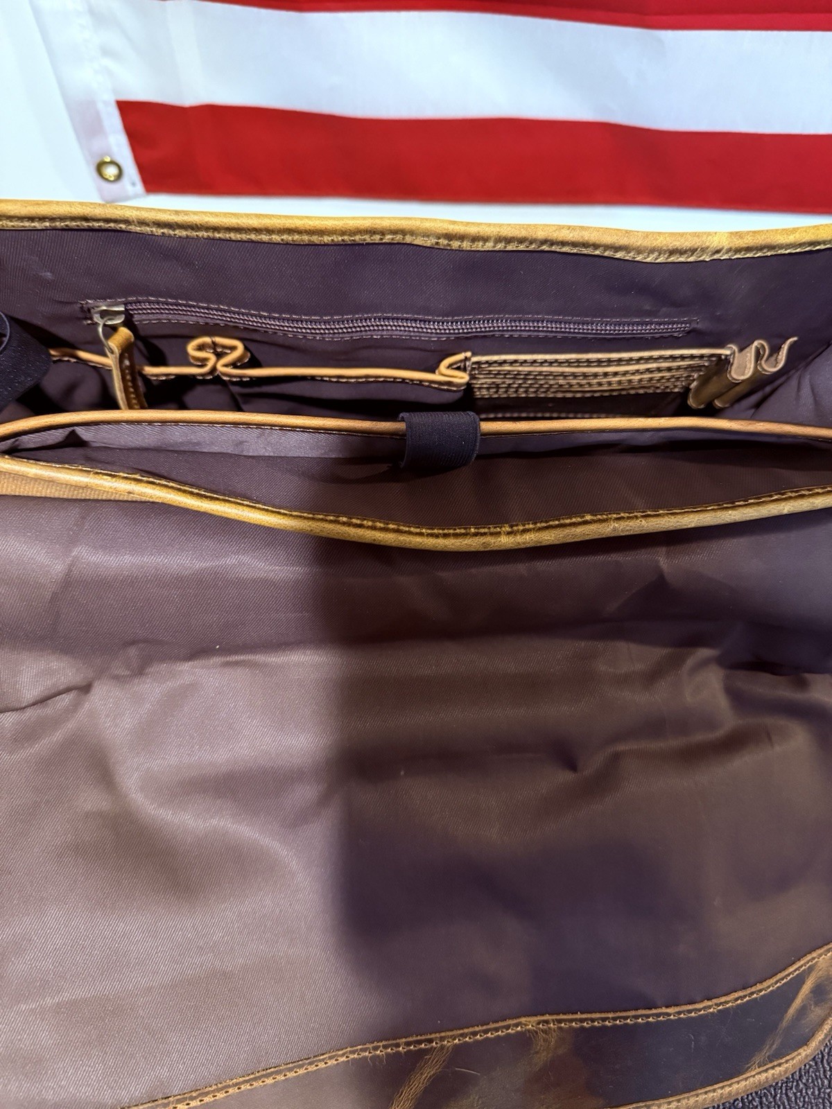 Buffalo Leather And Canvas Bag