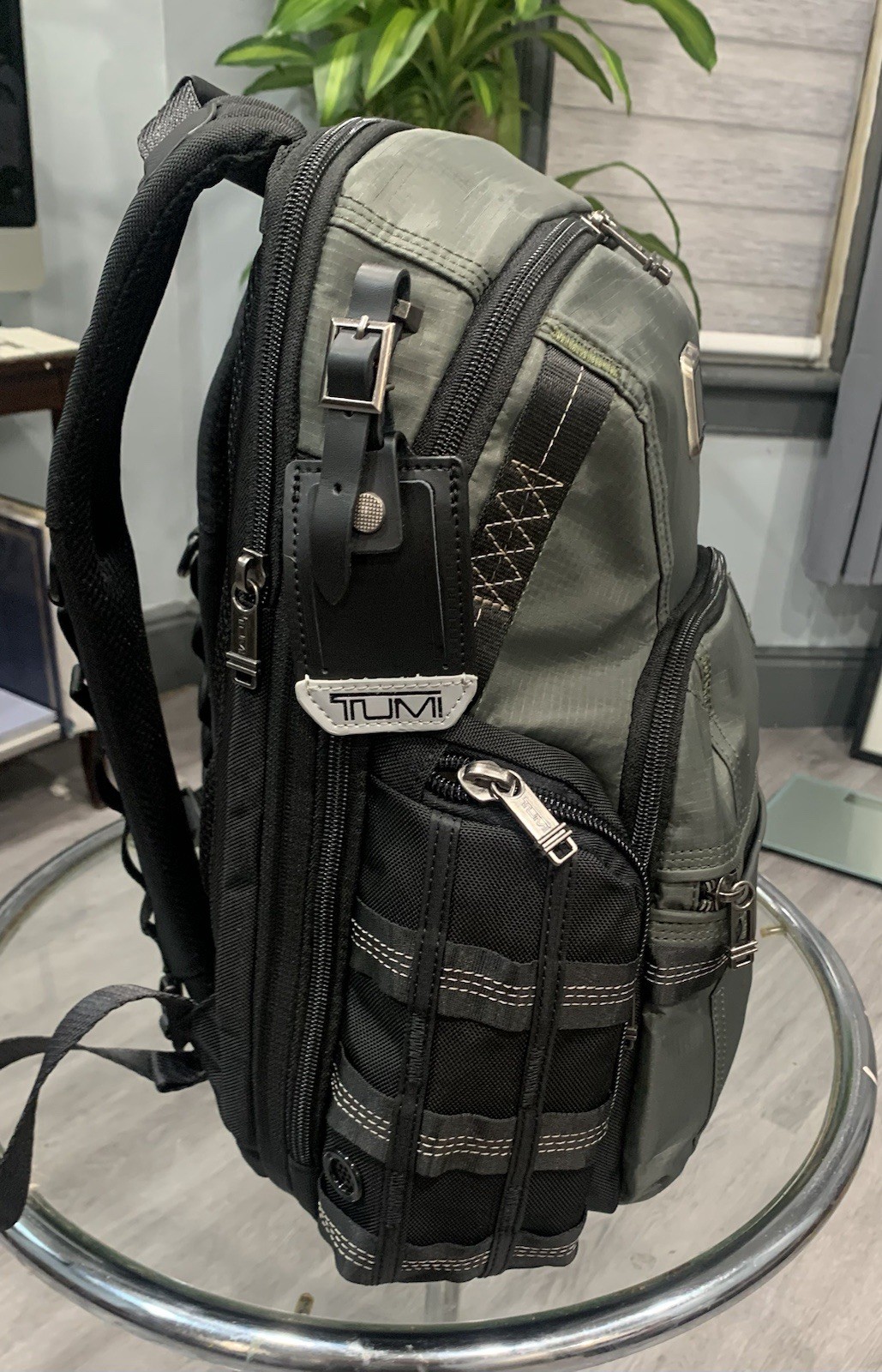 New-Tumi Alpha Bravo Navigation Backpack Green $595