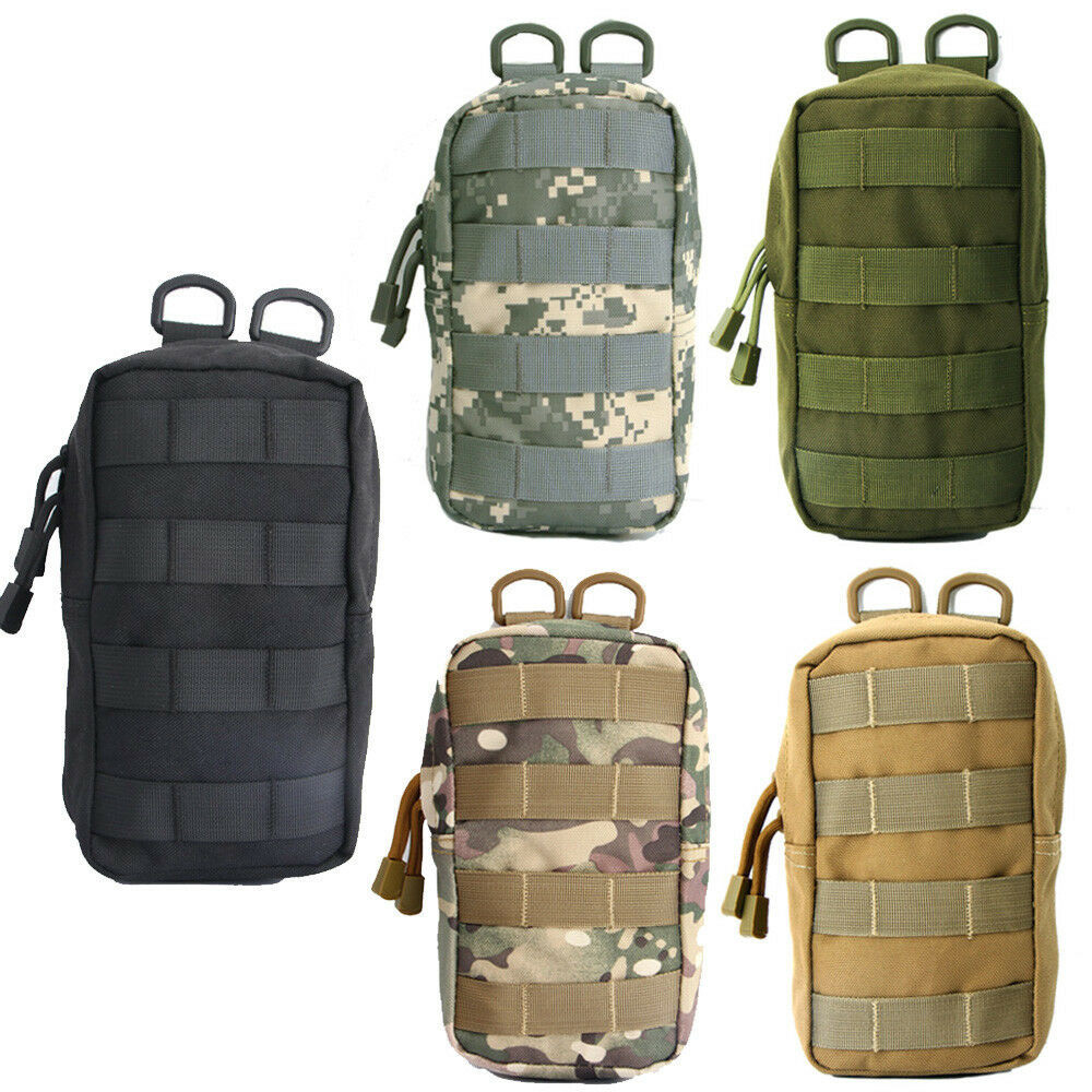 Tactical Molle EDC Pouch Utility Hanging Waist Bag Outdoor Vest Backpack Hunting