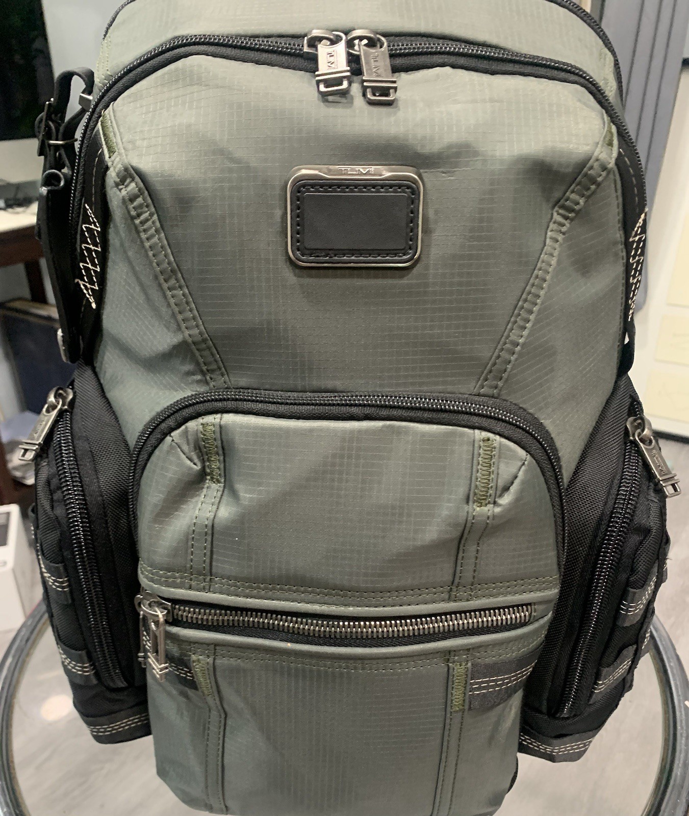 New-Tumi Alpha Bravo Navigation Backpack Green $595