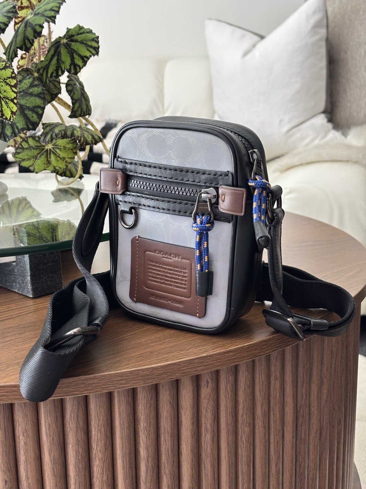 COACH Designer Reflective Signature C Crossbody “Dylan 10” Travel Bag (org $350)