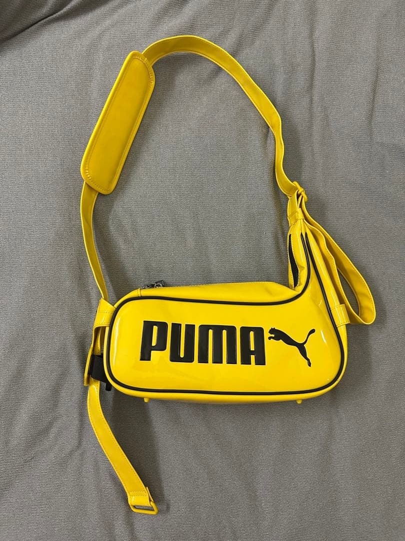 PUMA OTTOLINGER Yellow Shoulder Bag – 30x13cm Rubber Finish