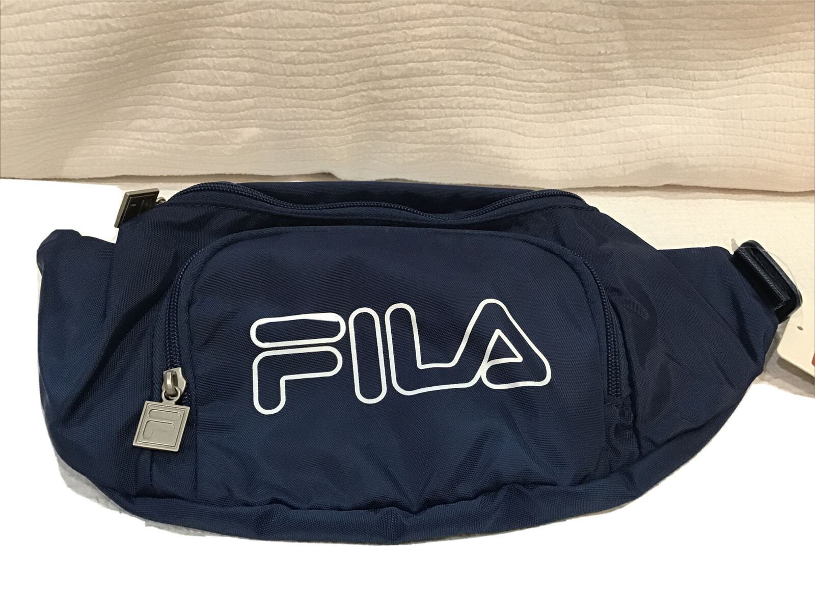 Blue Fila Fanny Pack Unisex Adult Adjustable Strap Polyester 3 Pockets New