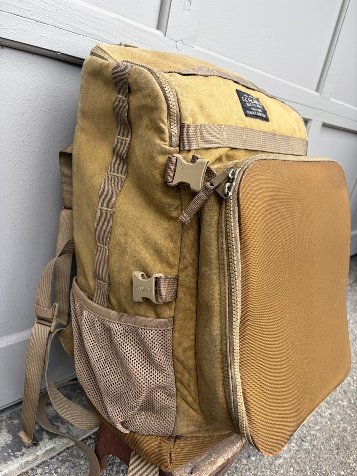 Filson Alcan Tin Cloth Tool Backpack | Rare Discontinued Model | Rare