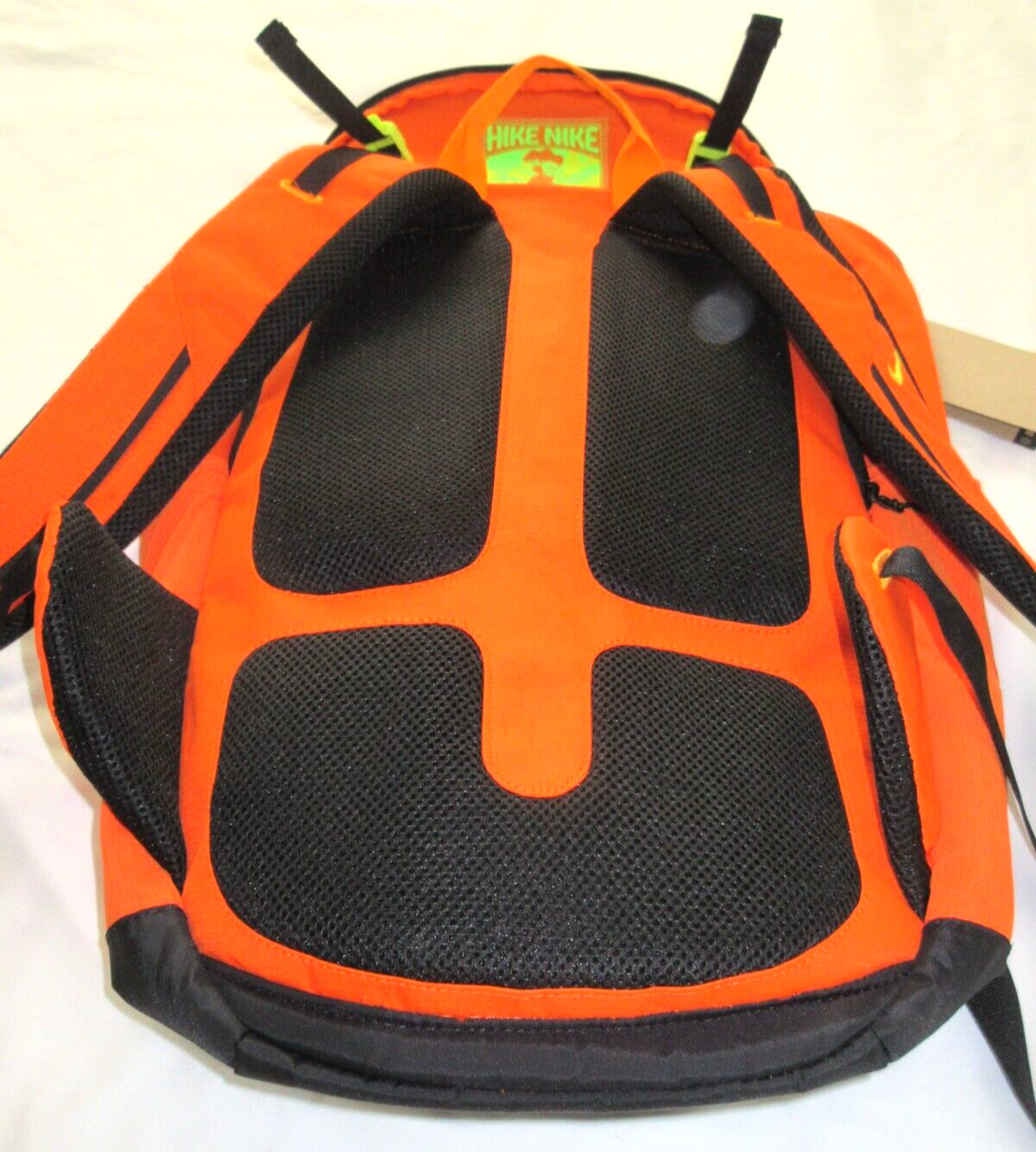 Nike Hike Backpack Travel Bag Safety Orange Black Atomic Green 27L DJ9677-819