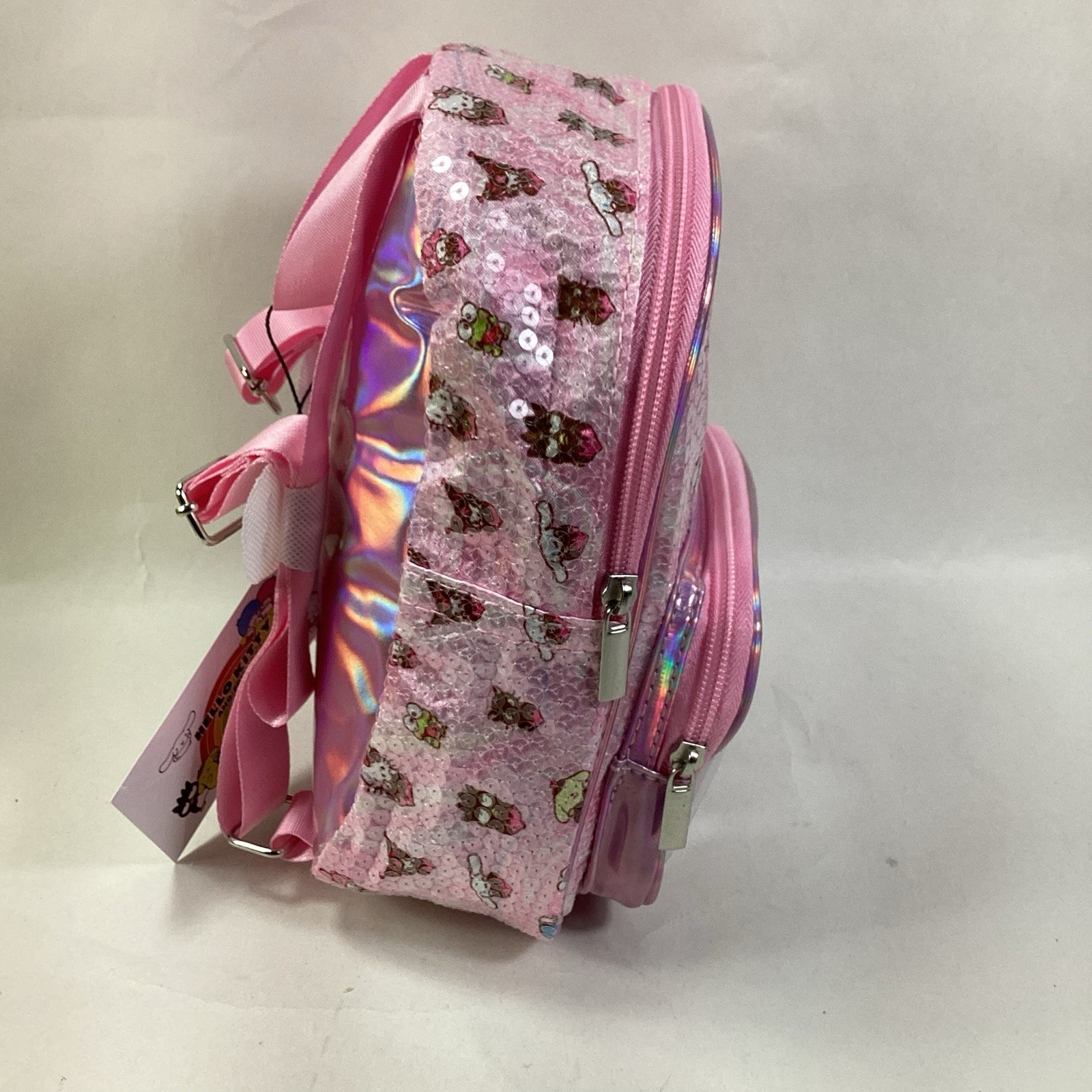 Hello Kitty and Friends Iridescent 10″ Mini Backpack Multi-Color NWT