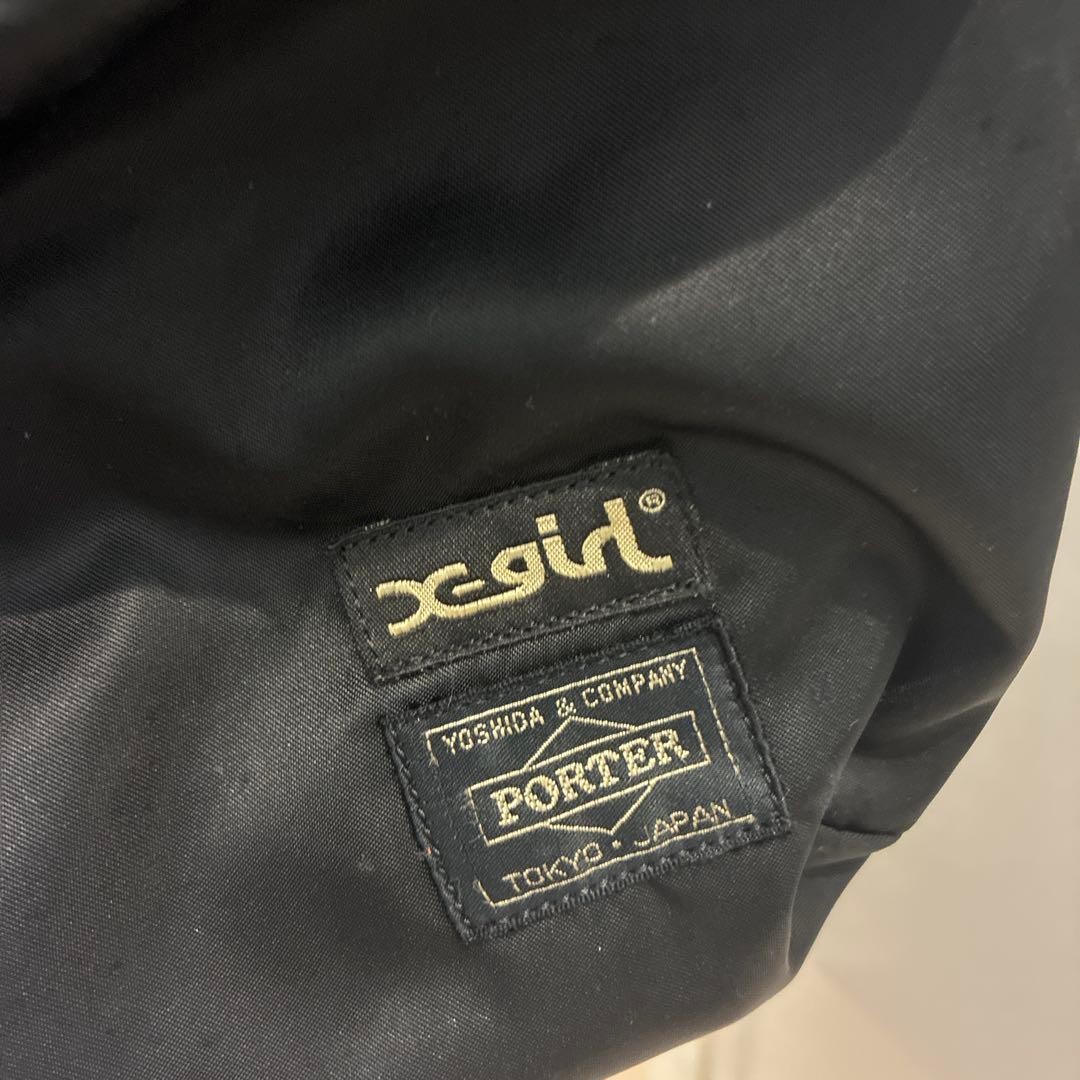 Authentic Porter x-girl Collaboration Backpack Black 30cm 42cm 13cm Damage Noted