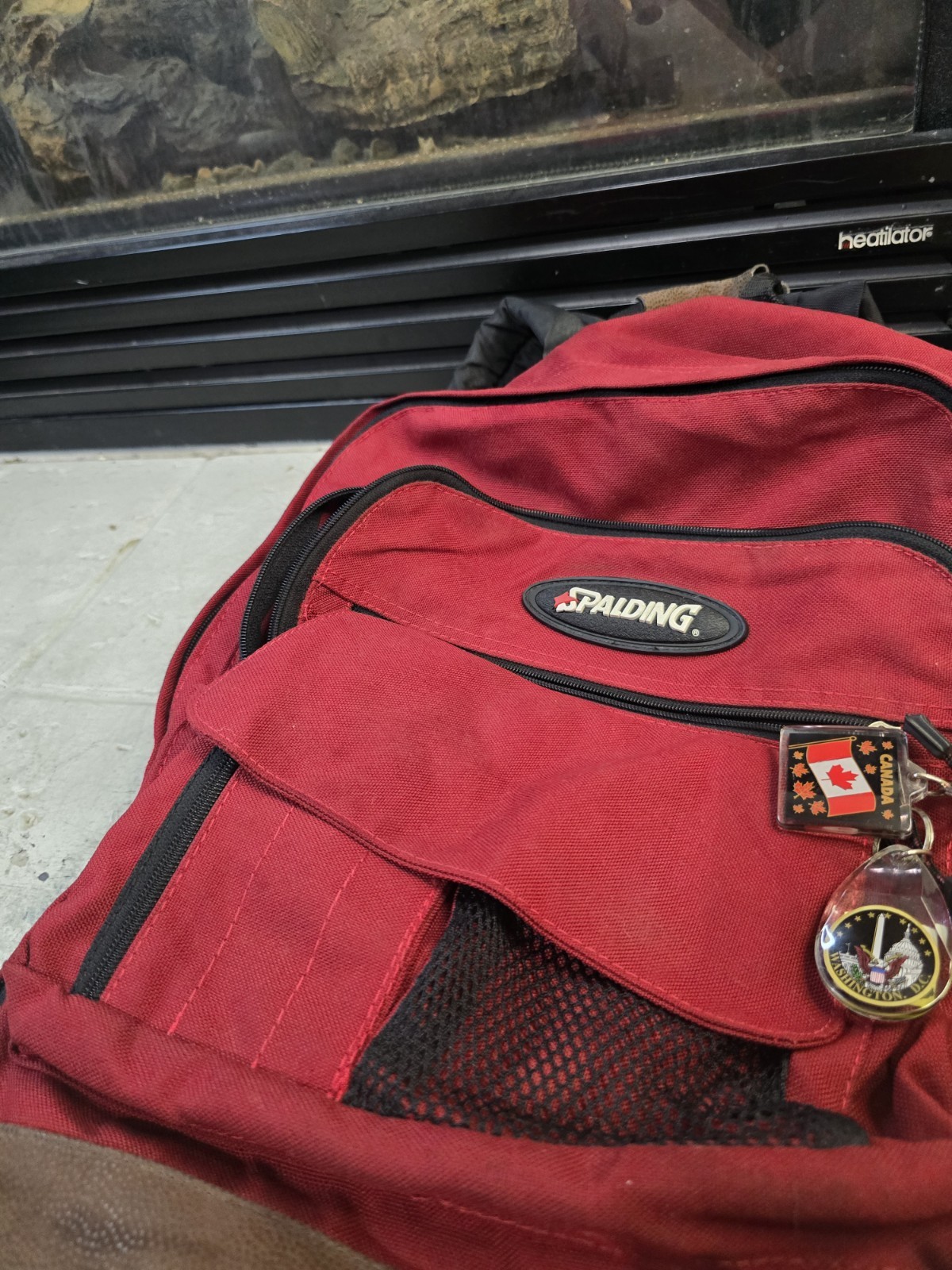 Spalding Backpack For Men Red Made In Sri Lanka