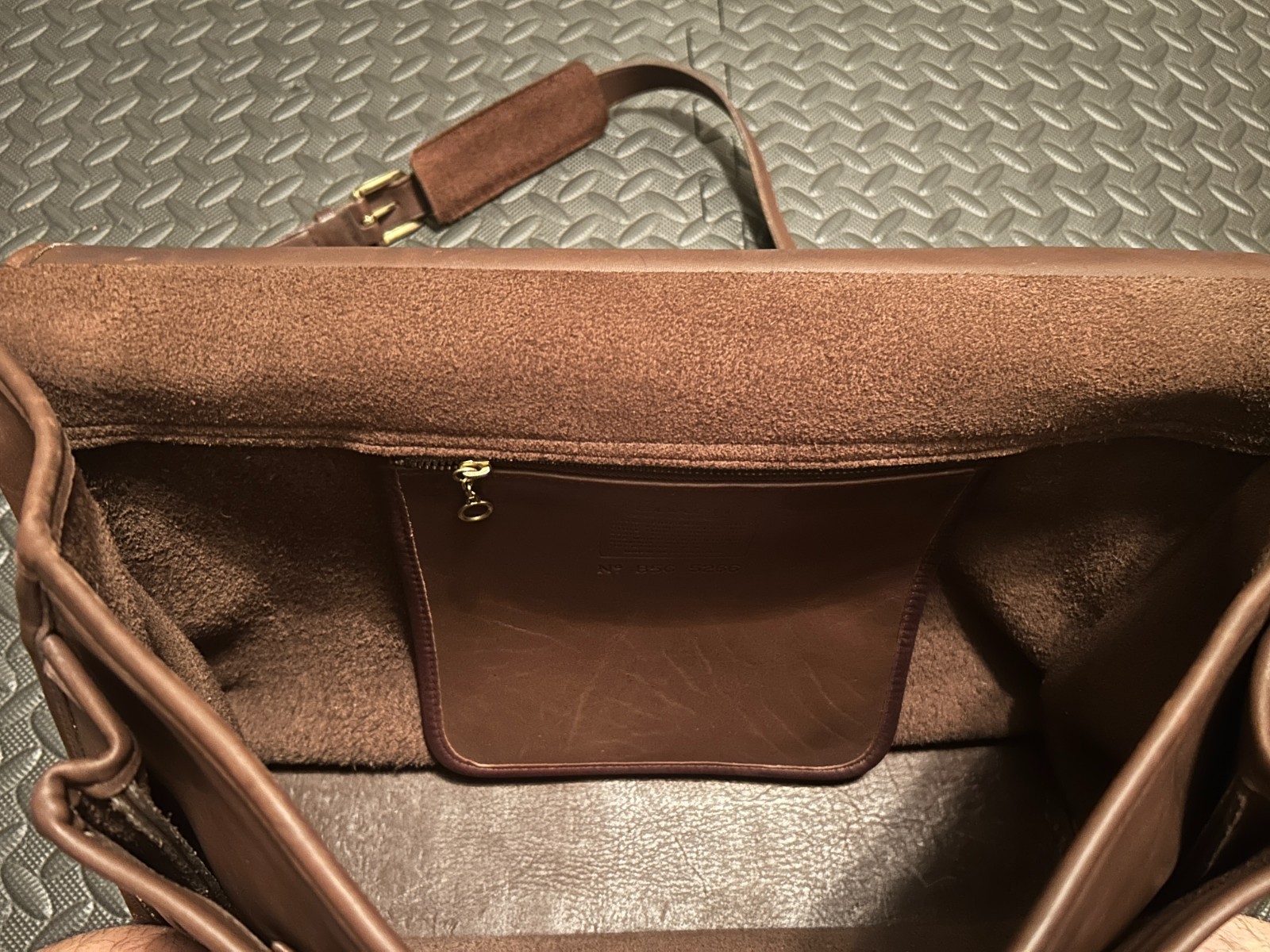 Vintage Coach Metropolitan 1995 Brown Leather Messenger Bag United States 5266