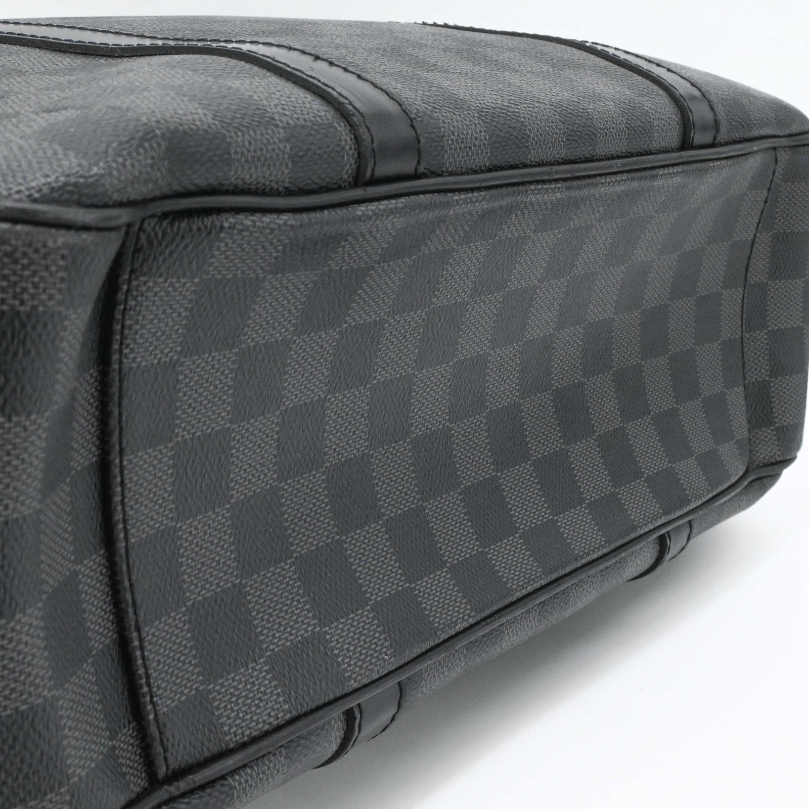 Louis Vuitton Damier Graphite Tadao Tote Bag Leather Black Men N51192