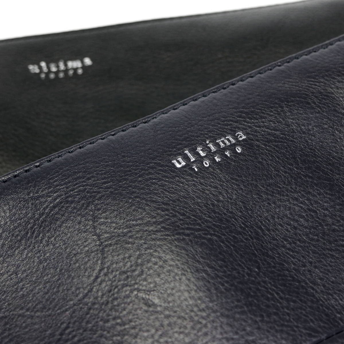 Ultima Tokyo Shoulder Bag Second Bag 2-Way Genuine Leather, Men’s Black or Navy