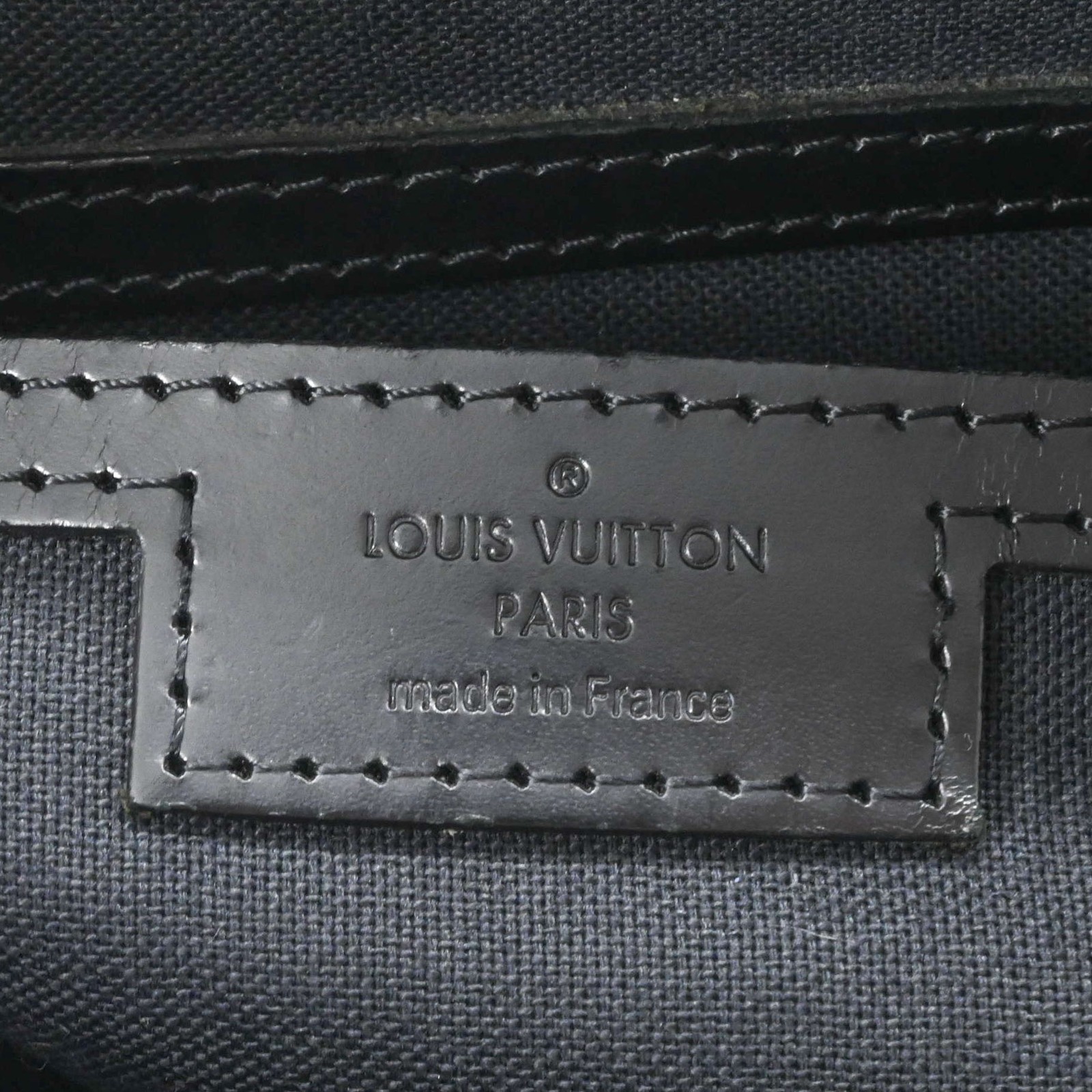 Louis Vuitton Damier Graphite Tadao Tote Bag Leather Black Men N51192