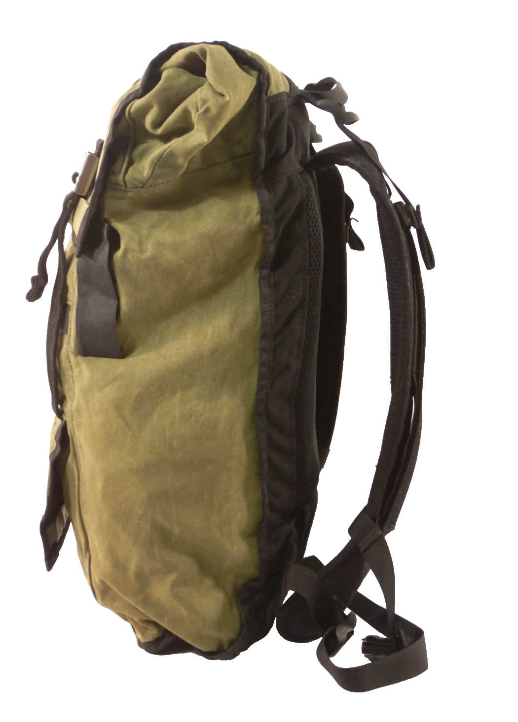 Mission Workshop Fitzroy Green Waxed Canvas Pack Backpack