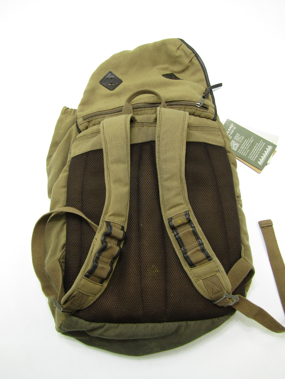 Timberland Mt. Madison 17 Backpack Tan Brown Two Strap Laptop Travel Tags Read