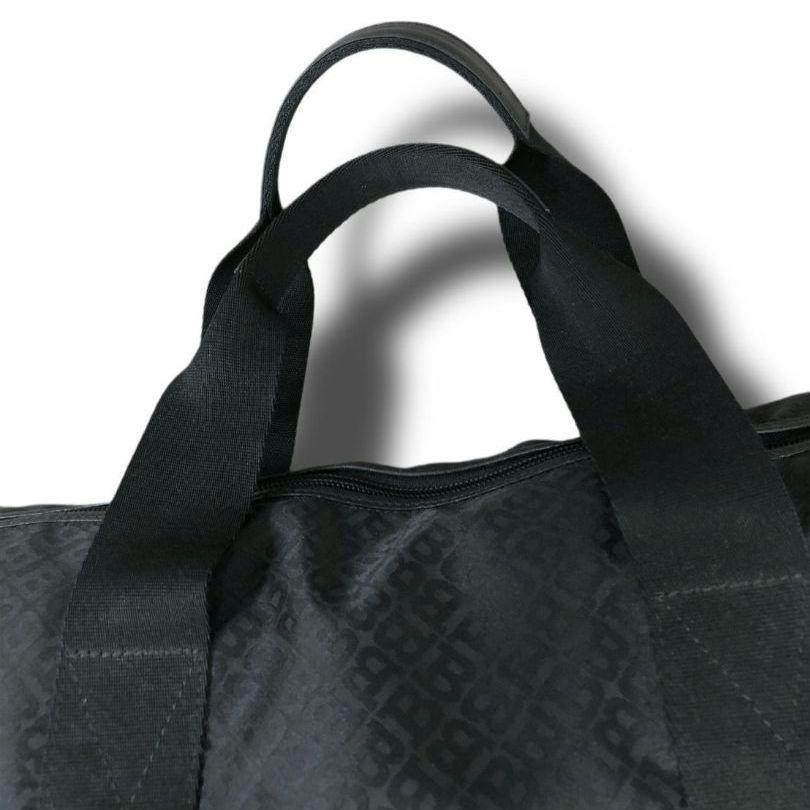 BALLY Large Capacity Antique Nylon Boston Bag Handbag Luxury 43x58x24cm