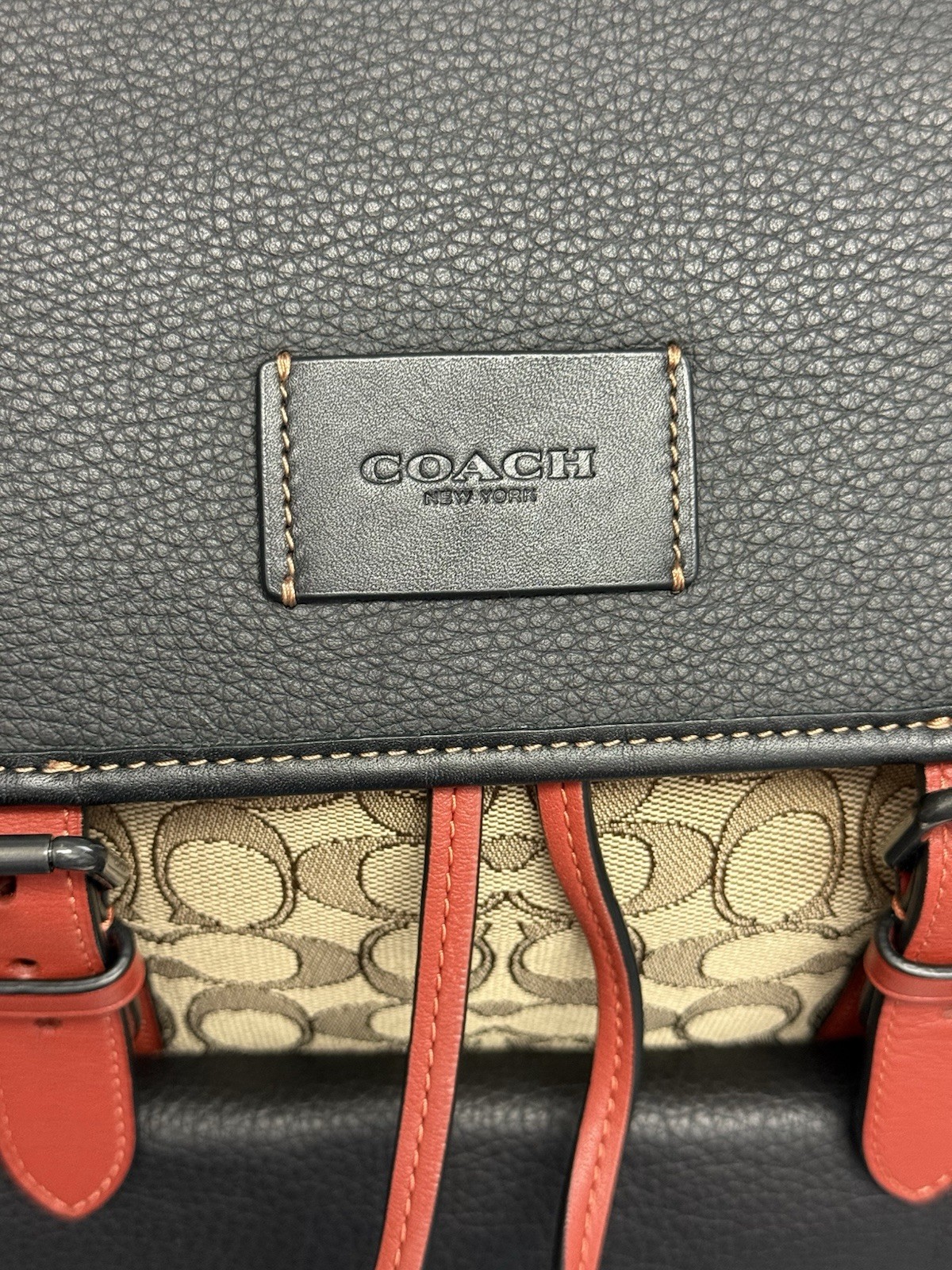 Coach Men’s Sprint Backpack In Signature Jacquard Canvas/Leather CT016 $750