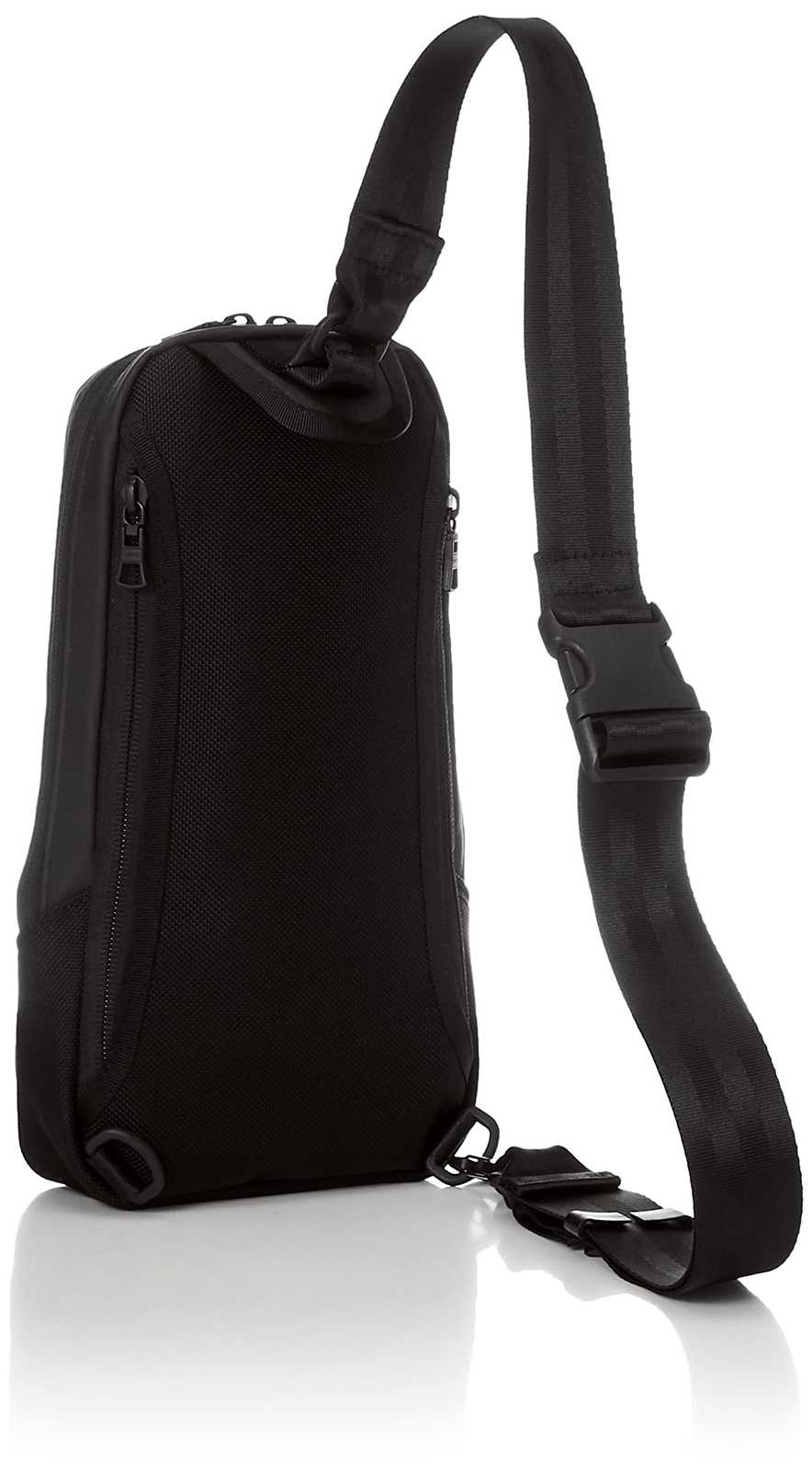 master-piece Men’s One Shoulder Bag Slick 02484-010 Zip Closure Eco-Polyurethane