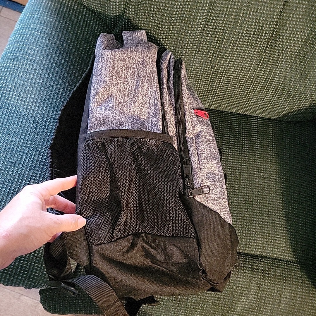 Adidas Prime Backpack Onix Gray/Black Red Colorway Unisex NWOT