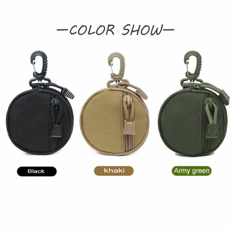 Tactical MOLLE Pouch EDC Gear Bag Small Purse Outdoor Utility Waist Belt Pouches