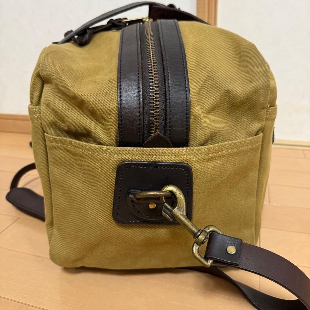 FILSON Canvas Leather Boston Bag 45cm Travel Duffel Used