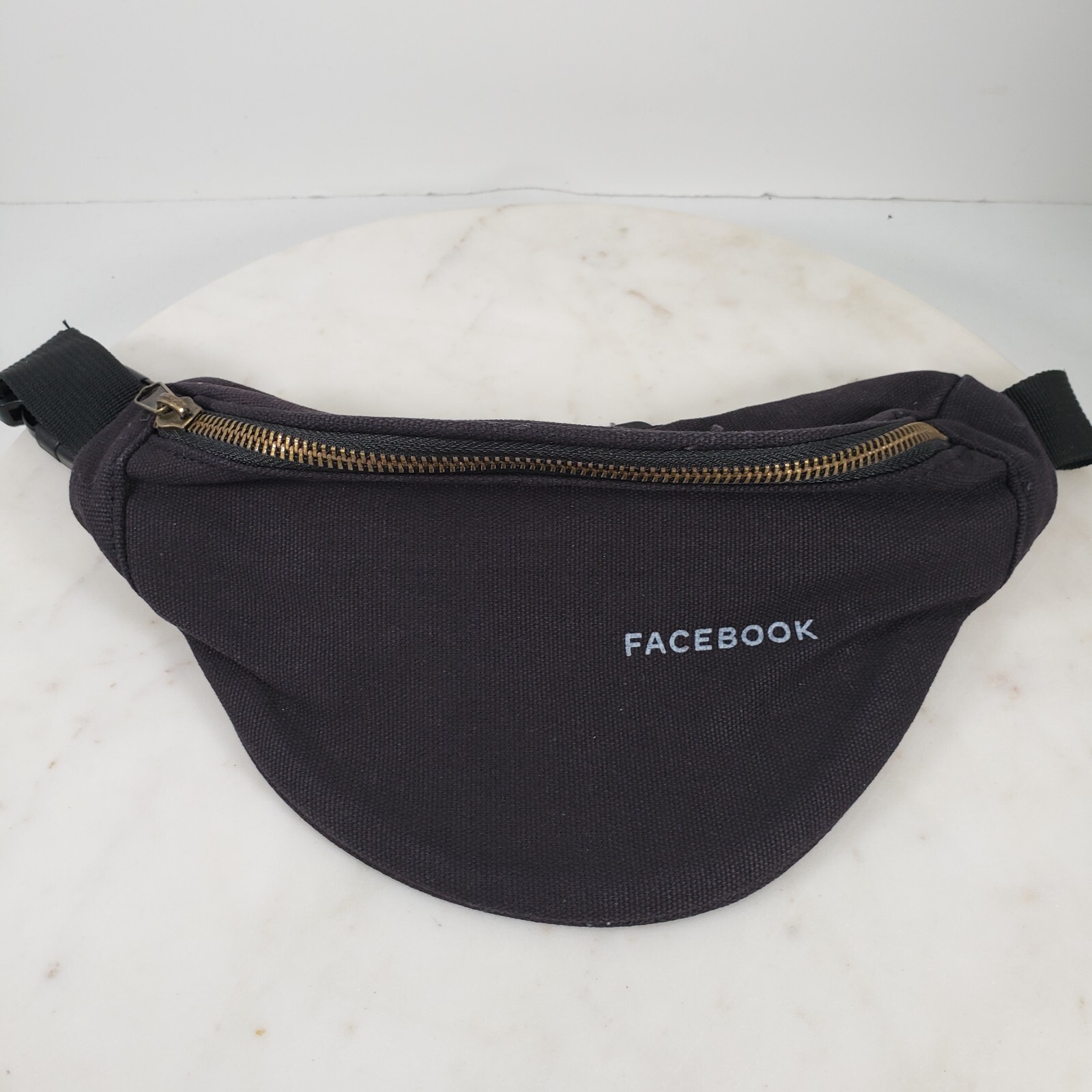 Comfort Colors Fanny Pack Sling Waist Pouch Black Cotton Facebook Logo