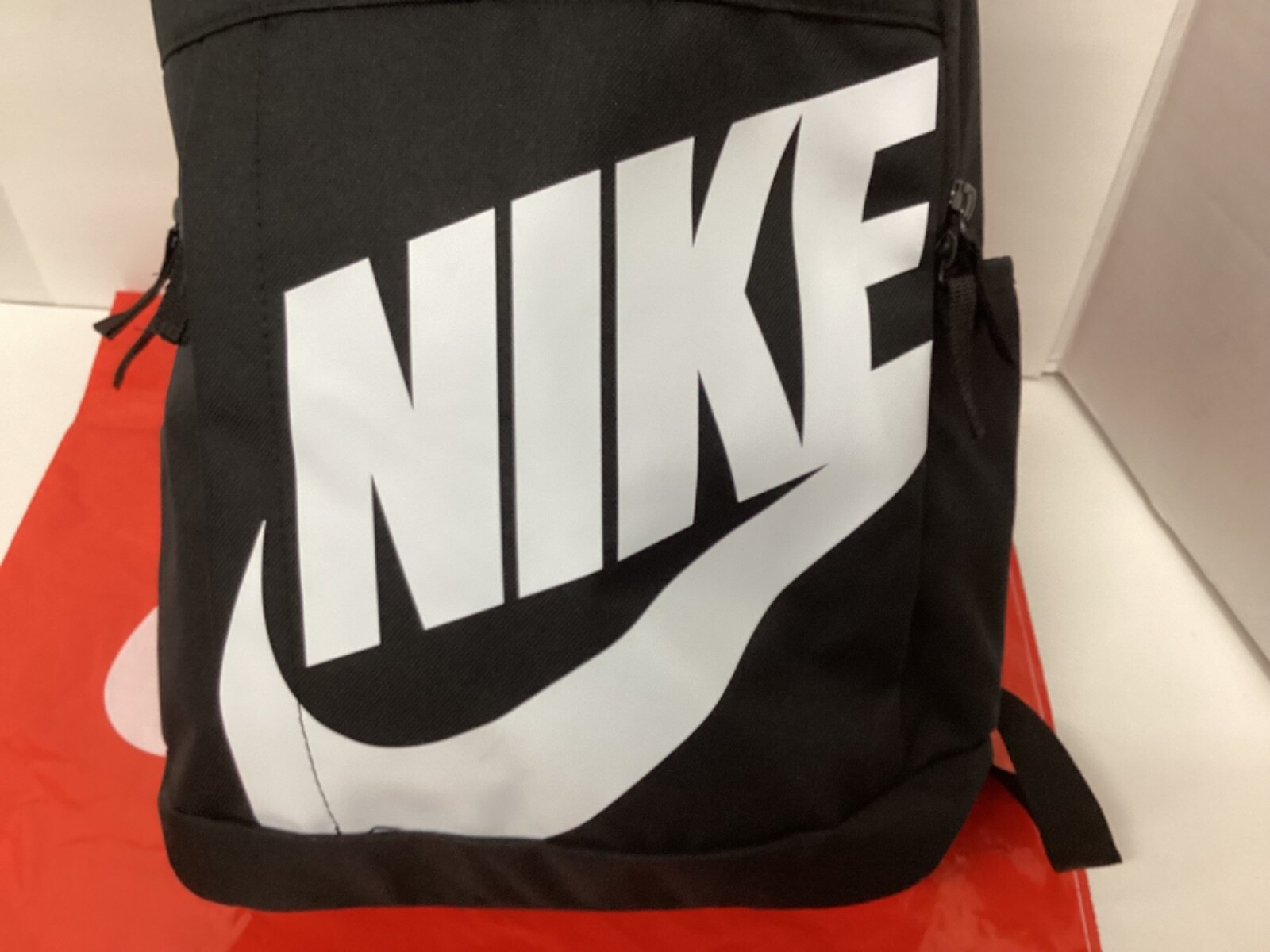 Nike Elemental Backpack School Book Bag #DD0559-010 Black/White NWT