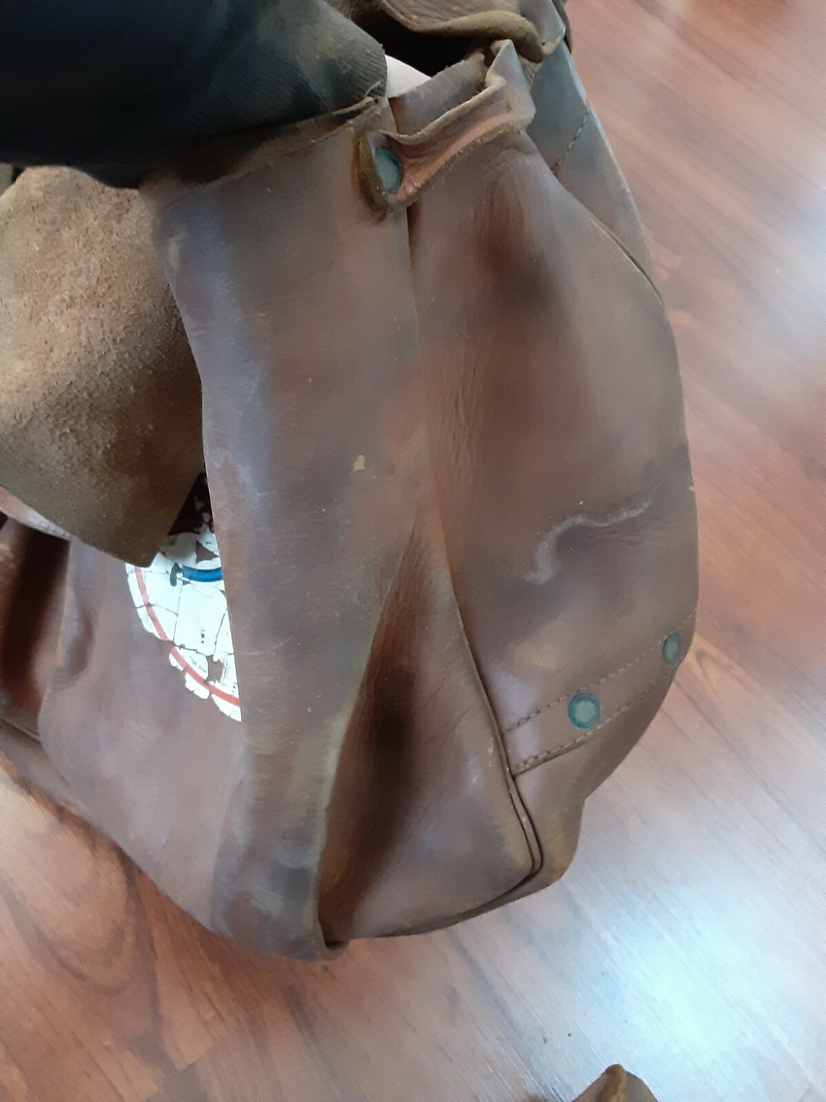 Rare Vintage USPS 1964 Byron U.S MAIL Mr Zip Postal Leather Carrier Bag w/ Pouch