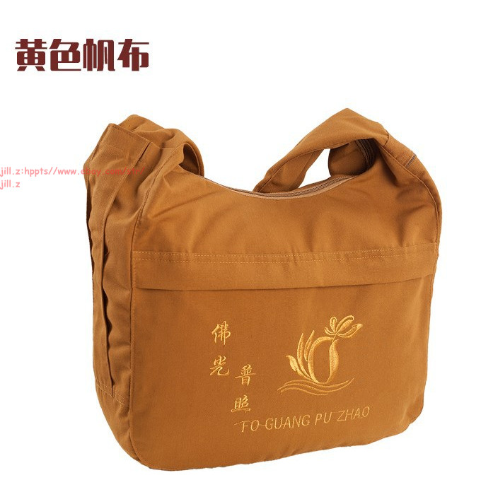 Unisex Canvas buddhist shaolin monk zen bags Buddha package lay meditation bags