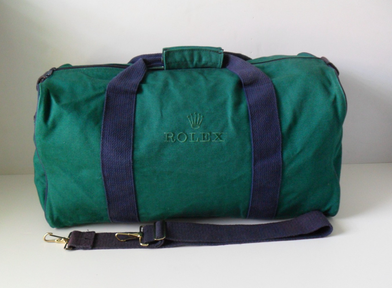 ROLEX Duffle Bag – Rolex Green – Durable Cotton Polyester Blend – Exc. Cond.