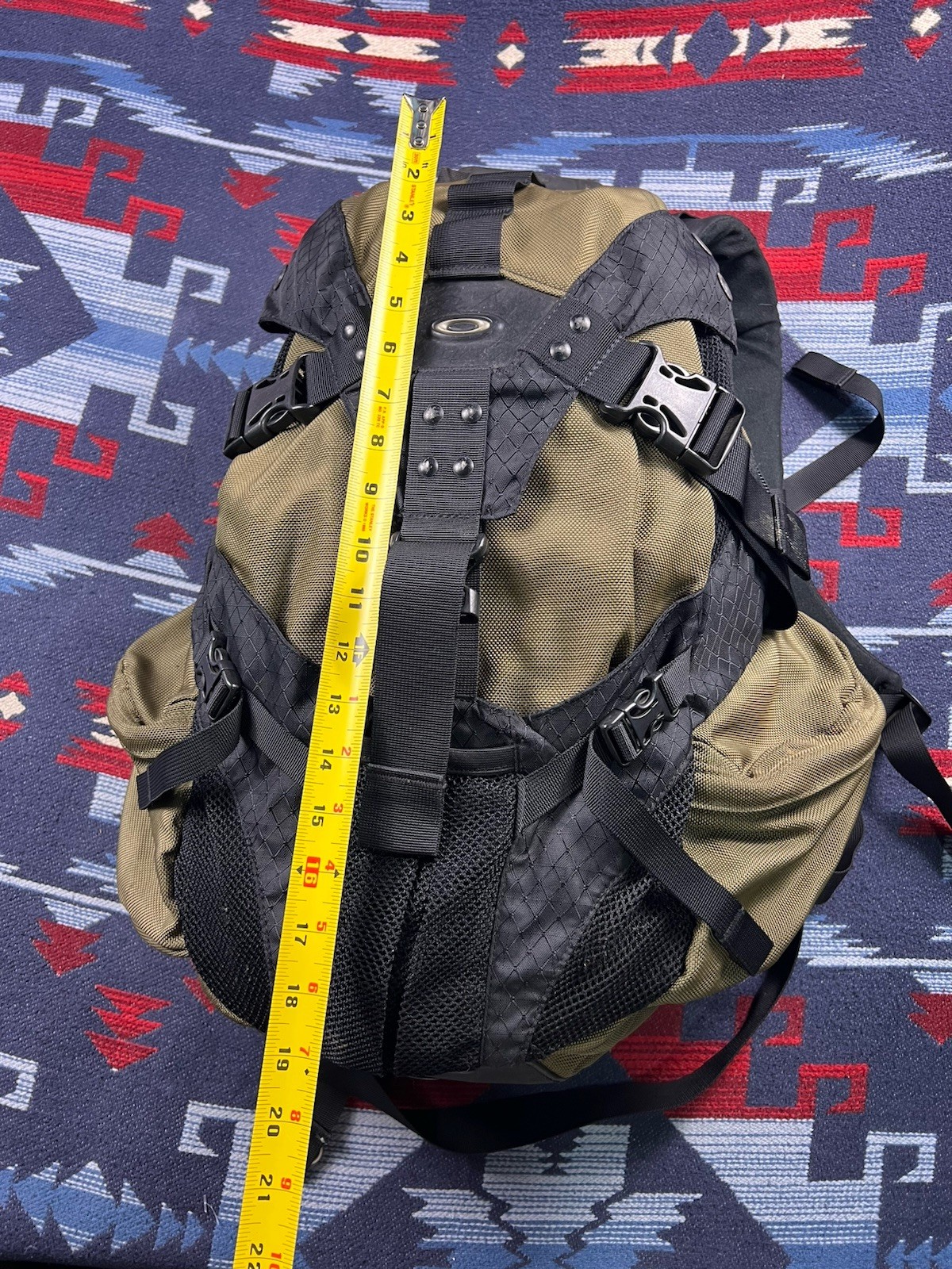 Vtg Oakley Icon Backpack Tactical 90s Y2K USA Software Carry On Olive 2.0 3.0