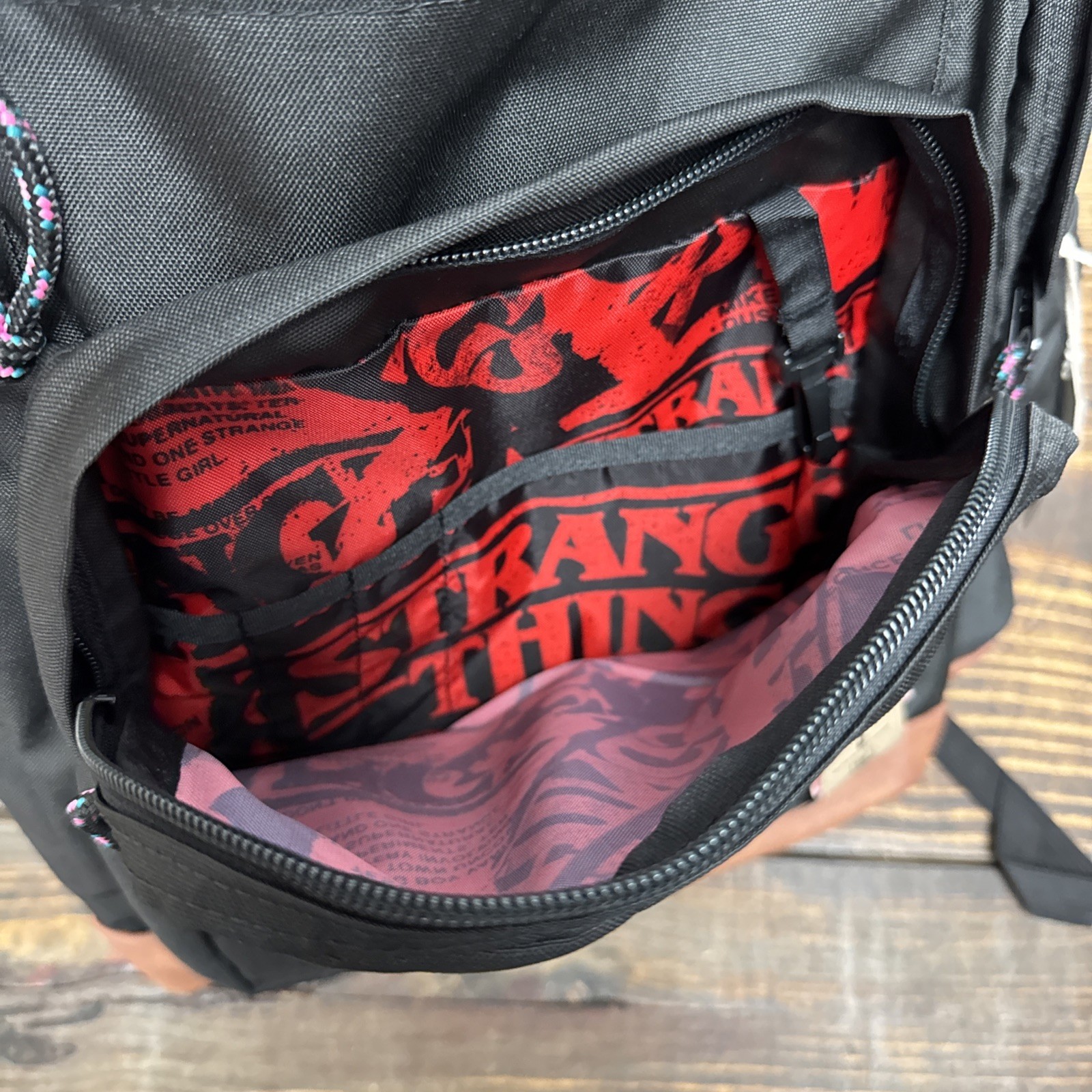 JanSport 34L Cool Student 17.5″ Backpack Stranger Things Upside Down – Black