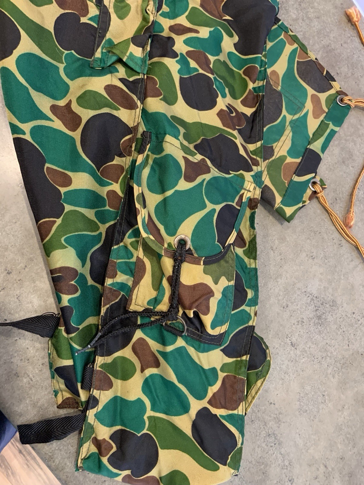 Vtg Camo Pack/Bag Large Nylon Hunting Camping Unbranded
