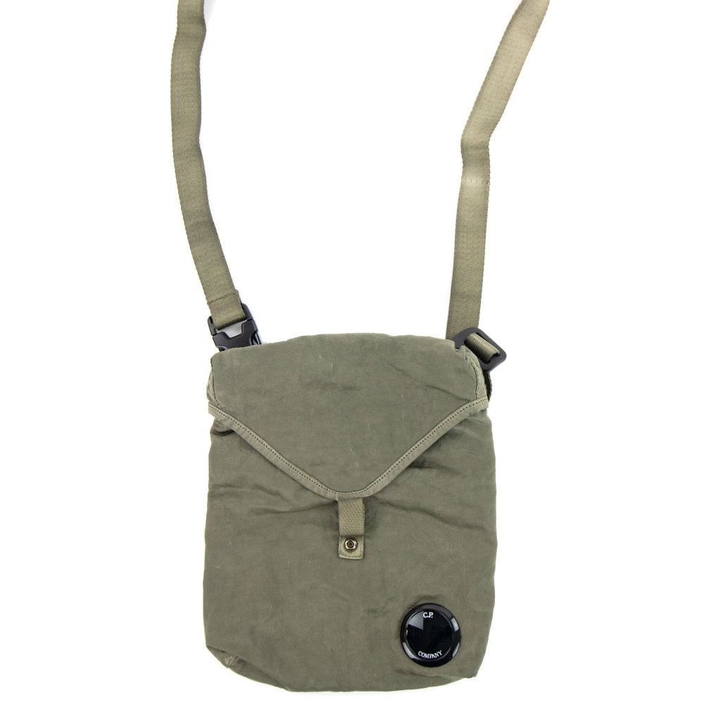 CP COMPANY – Nylon B Garment Dyed Messenger Lens Bag – Khaki / Bronze Green