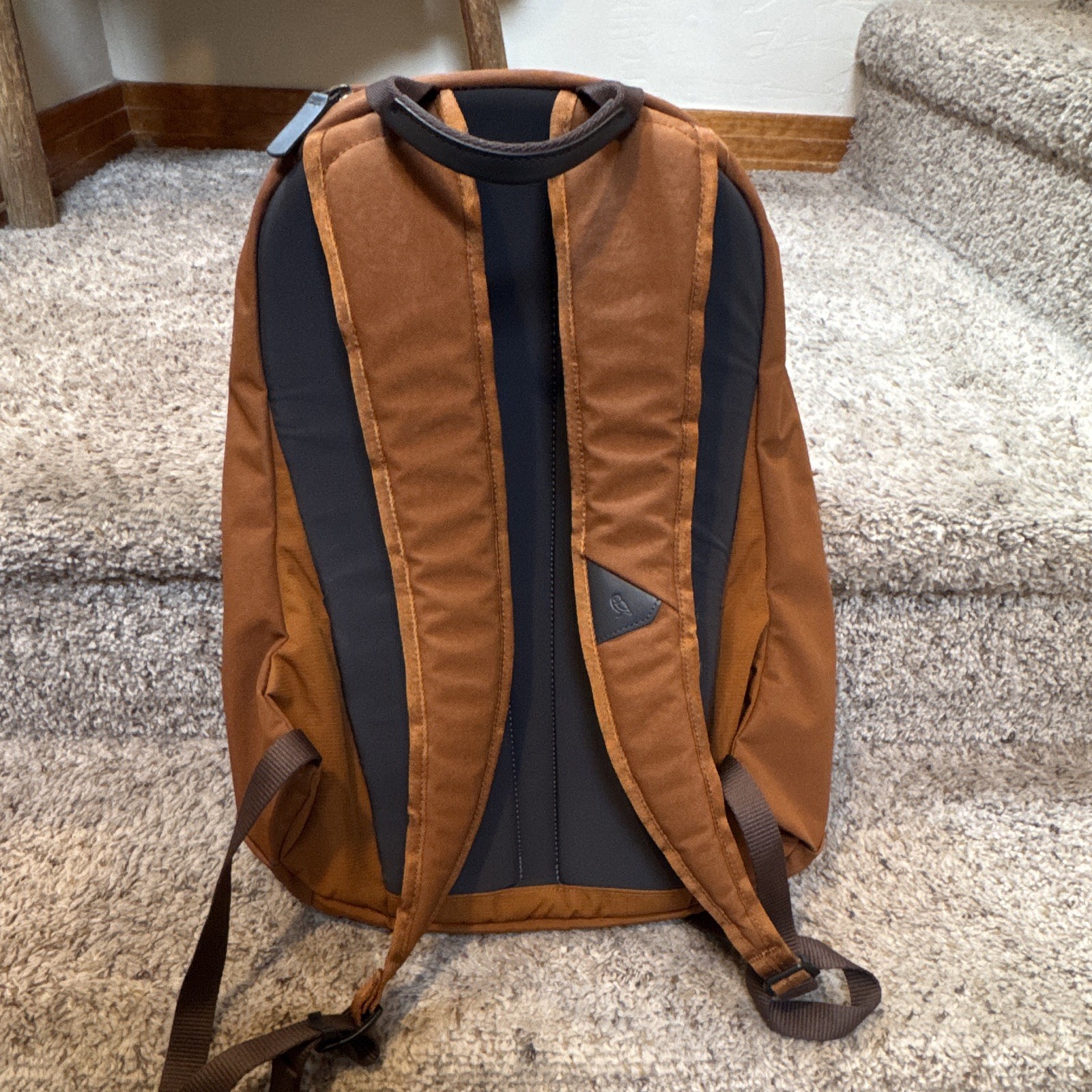Bellroy Burnt Orange Laptop Backpack with Padded Adjustable Shoulder Strap