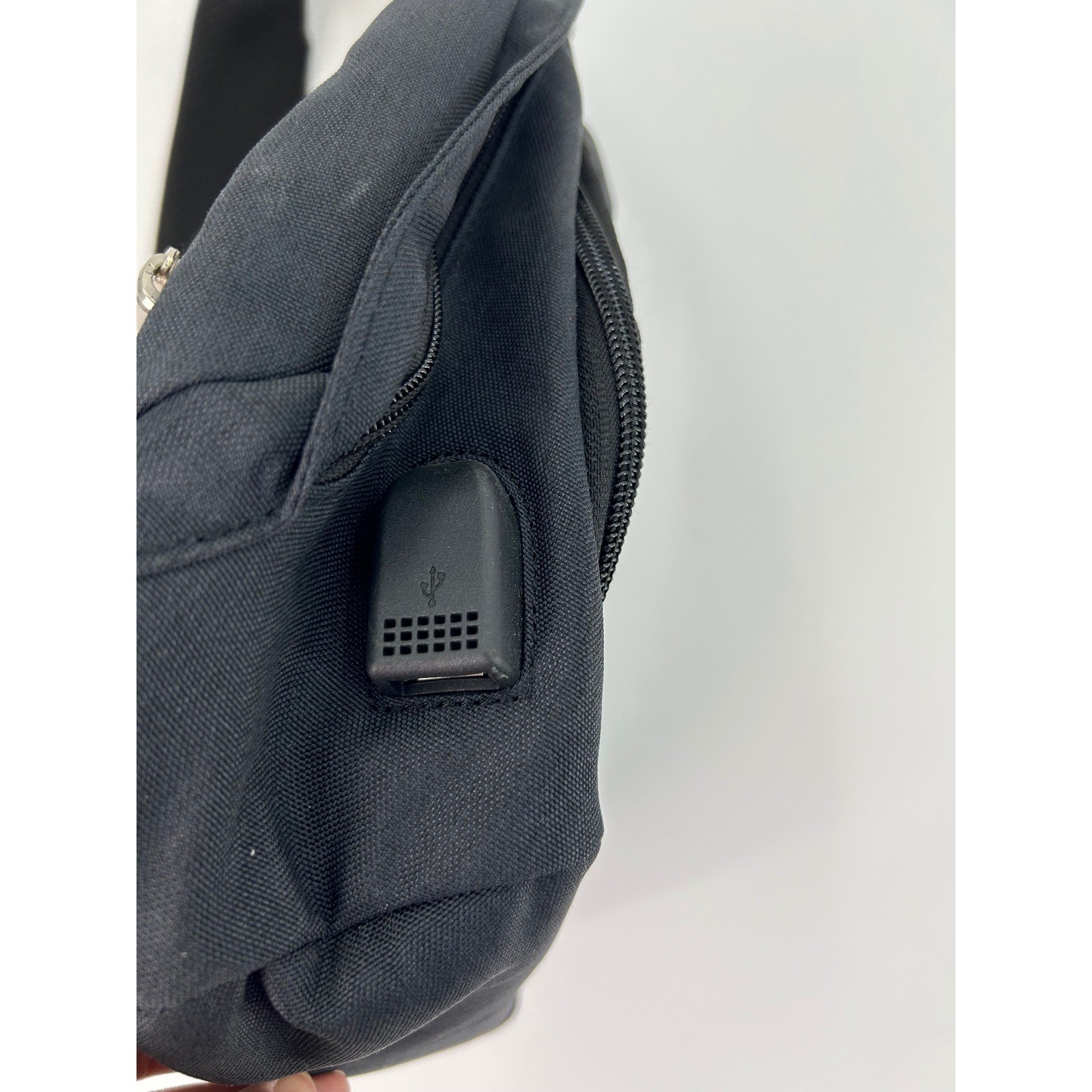 KAKA Sling Bag Crossbody Backpack RFID Proof Charcoal Gray Travel Hiking Mens