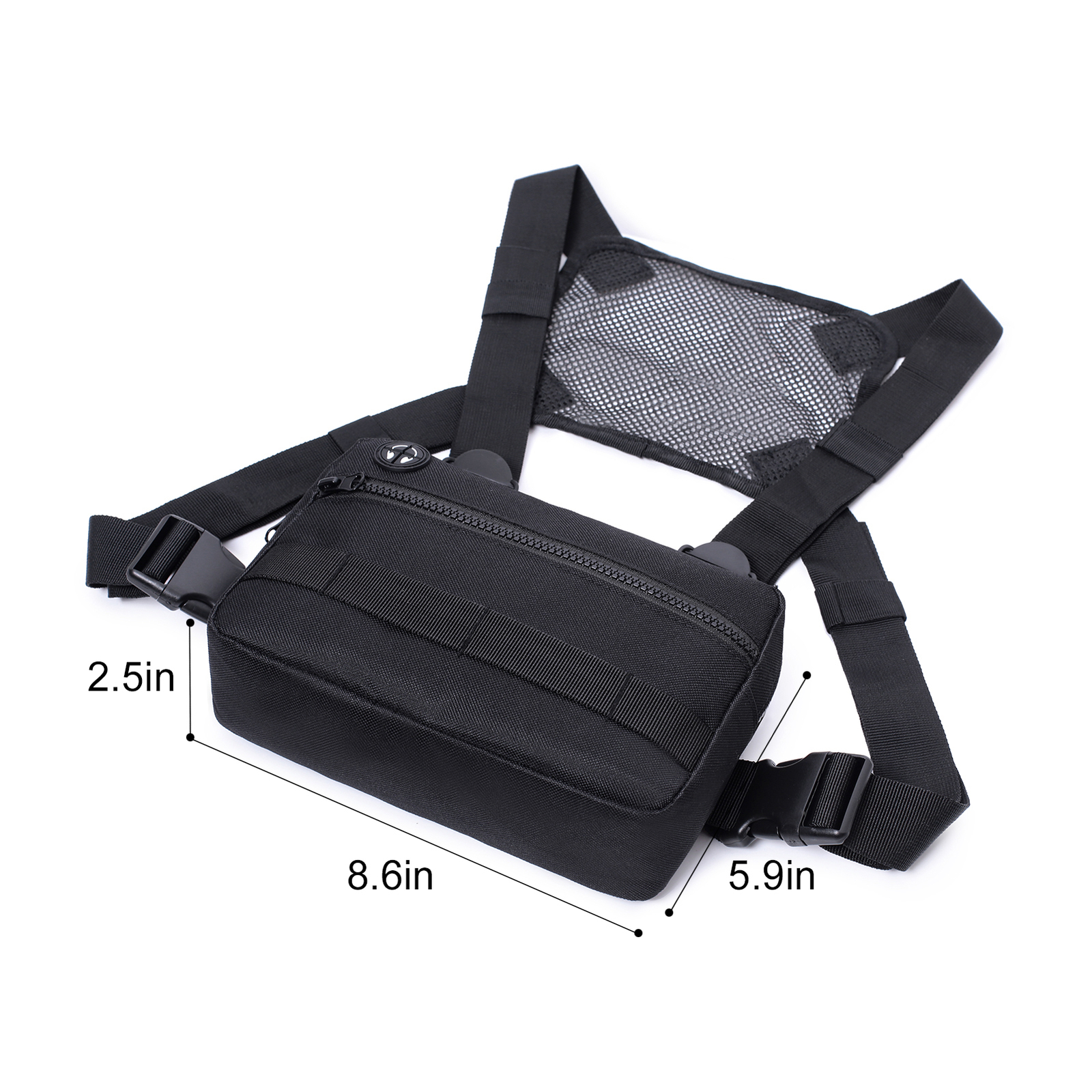 Multi-function Chest Pack Men Chest Bag Outdoor Cycling Hiking Running Vest Bag