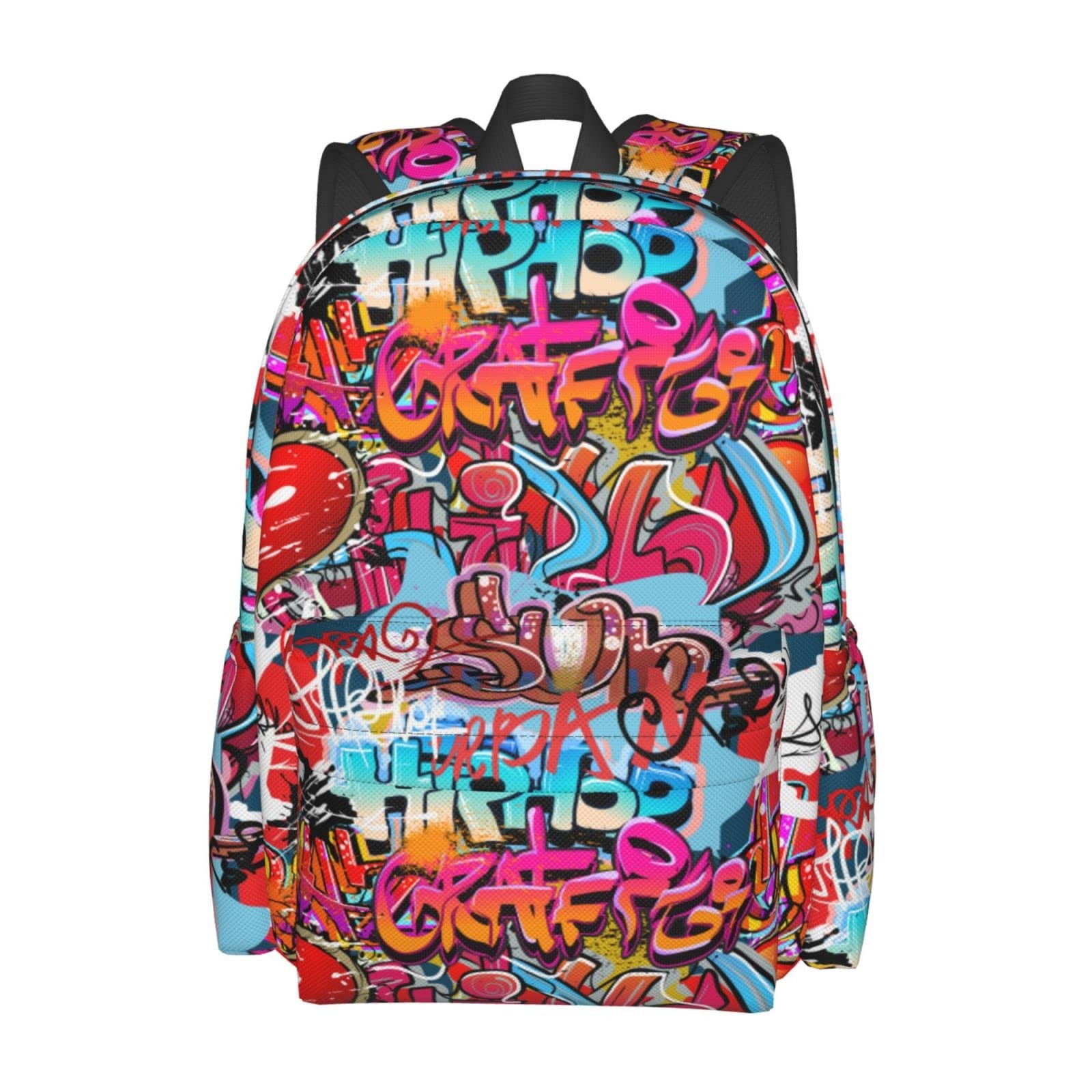 Daily Backpack Graffiti Wall, Hip Hop Art Backpacks Travel Laptop Daypack 17 …