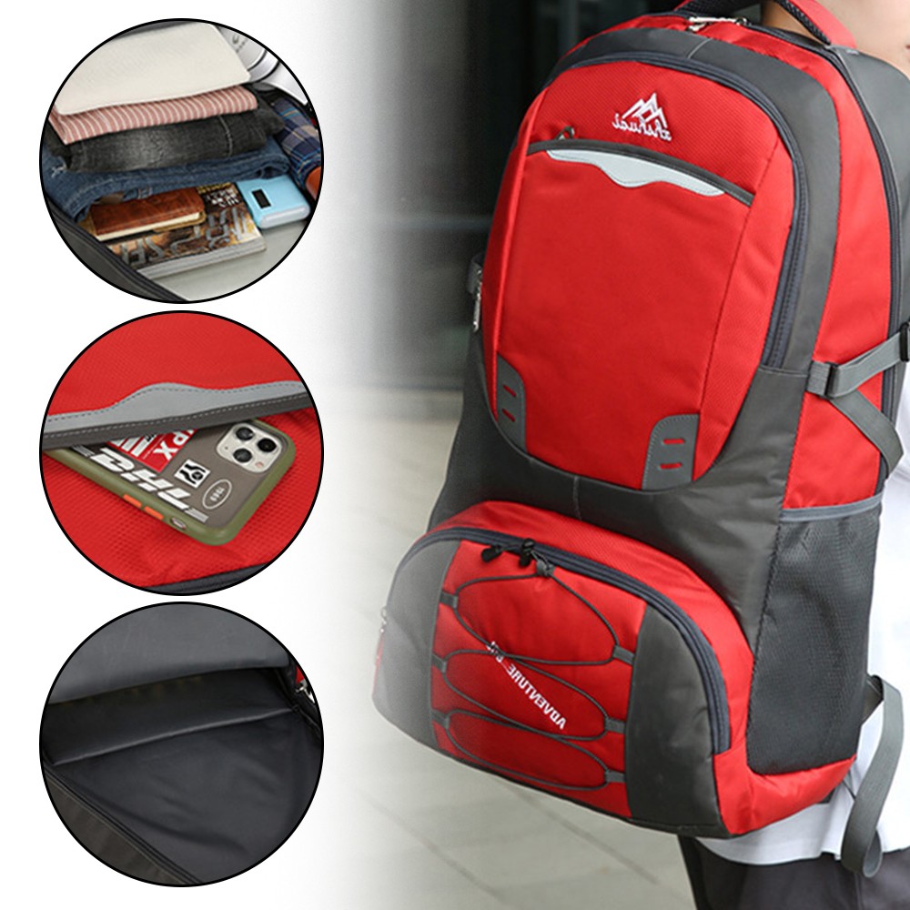 85L Large Waterproof Backpack Bag Camping Walking Hiking Outdoor Travel Rucksack