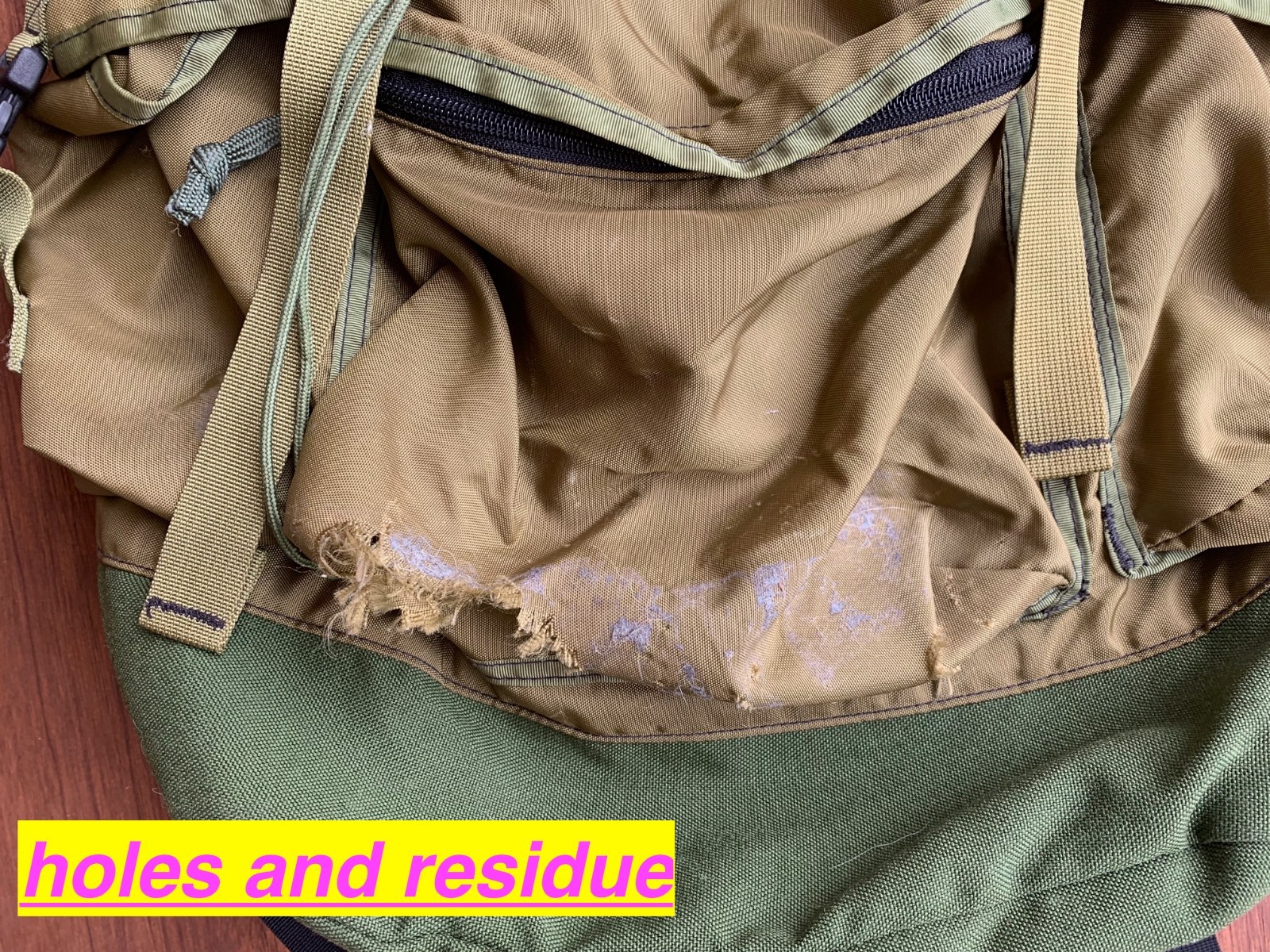L.L.Bean Vintage 90s Continental Backpack Bag Rare Khaki Green Drab Ivy Classic