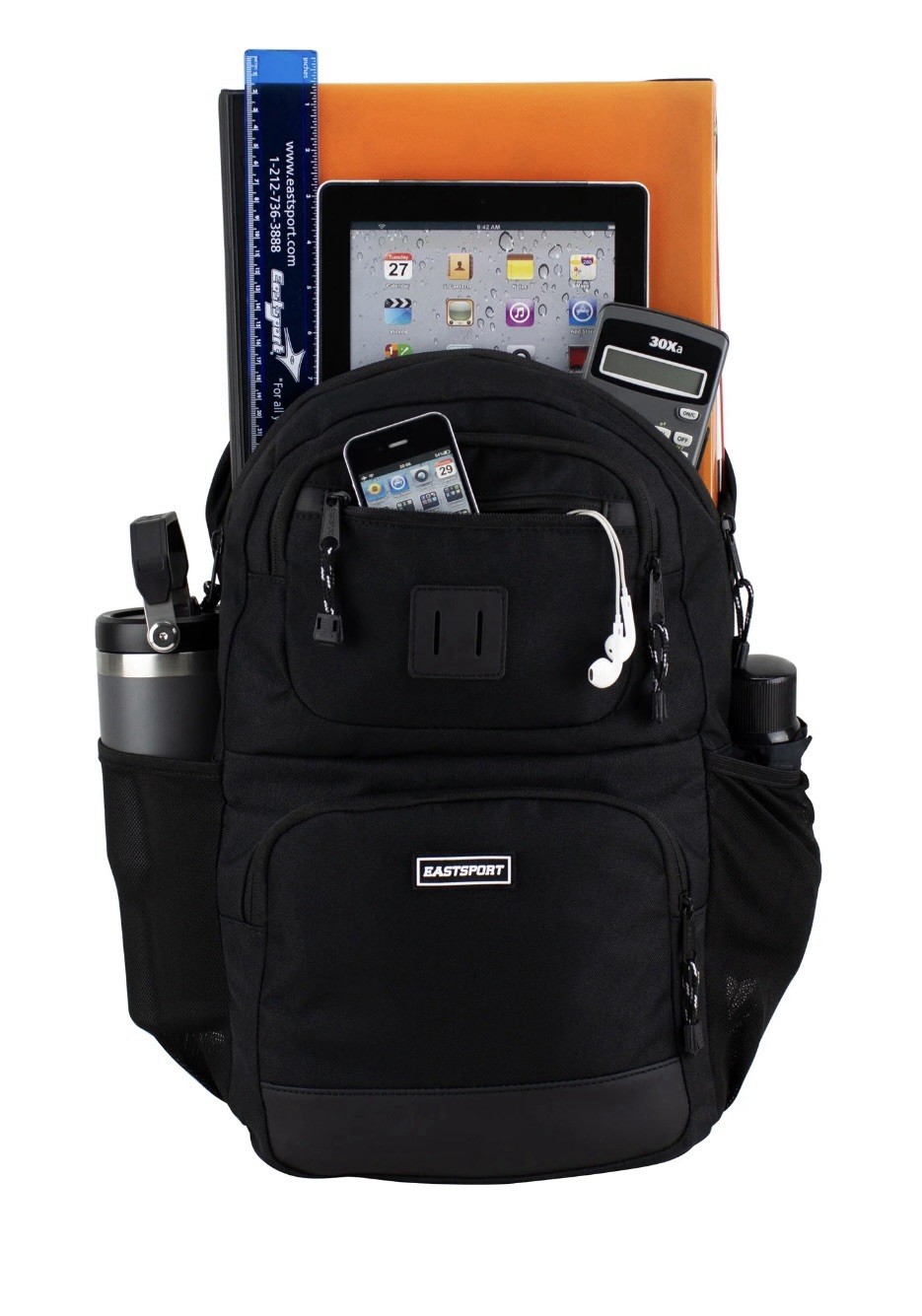 Eastsport Unisex Eclipse 19″ Core Backpack, Black